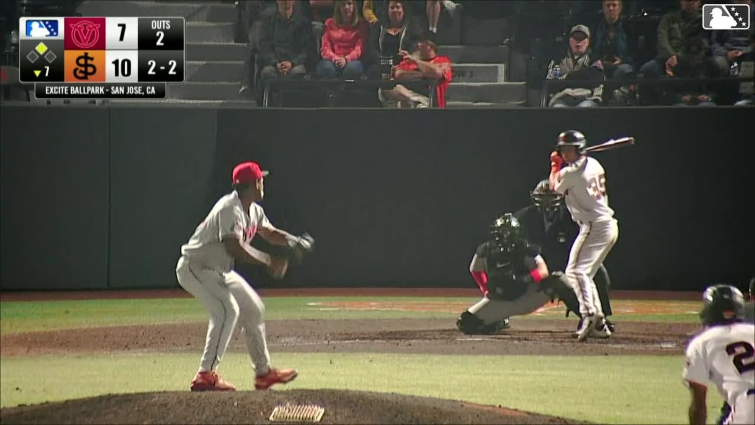 Lorenzo Meola singles on a ground ball to right fielder Jakey Josepha ...