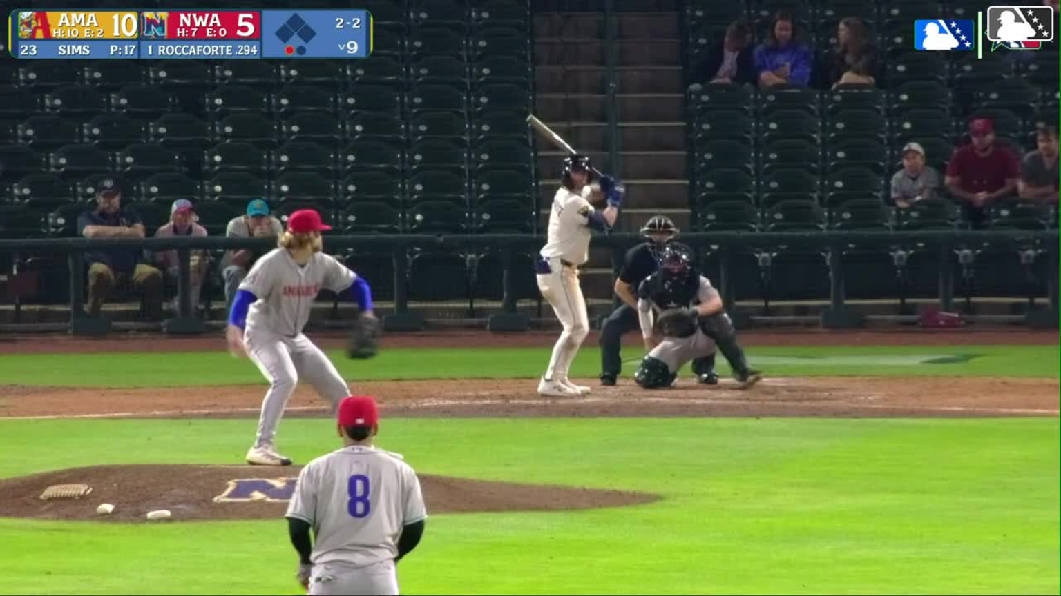 Landon Sims In play, run(s) to Carson Roccaforte | 04/09/2026 | Naturals