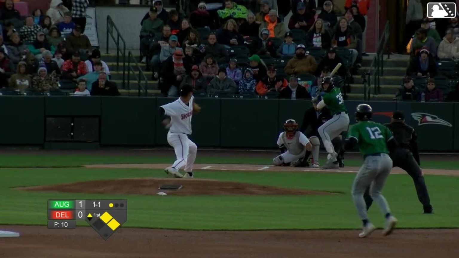 Nick Montgomery grounds into a double play, third baseman Joshua ...