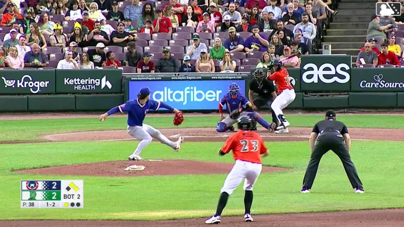 Esmith Pineda grounds into a double play, shortstop Christian Olivo to ...