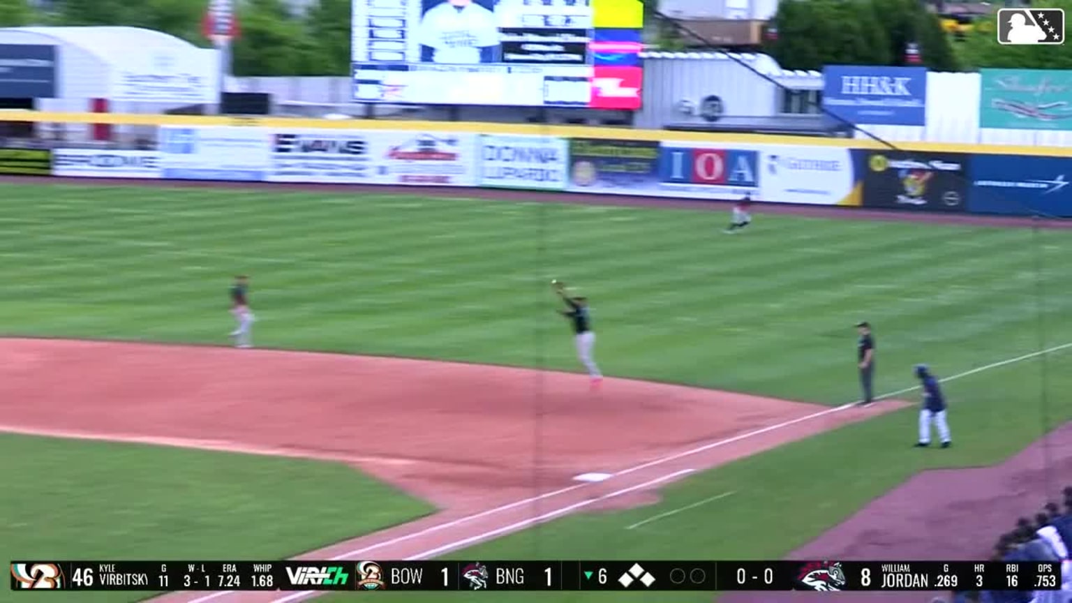 Samuel Basallo's leaping catch | 05/18/2024 | Baysox