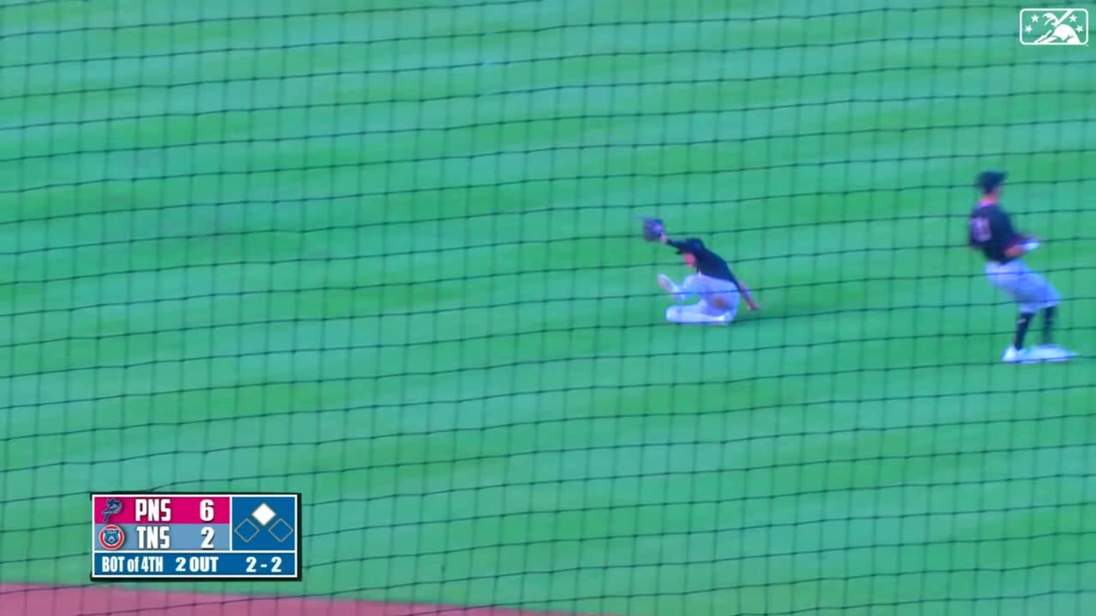 Griffin Conine's sliding snag 06/24/2023 Blue Wahoos