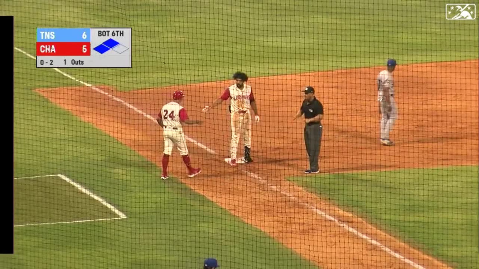 Rece Hinds' threerun triple 06/29/2023 Lookouts