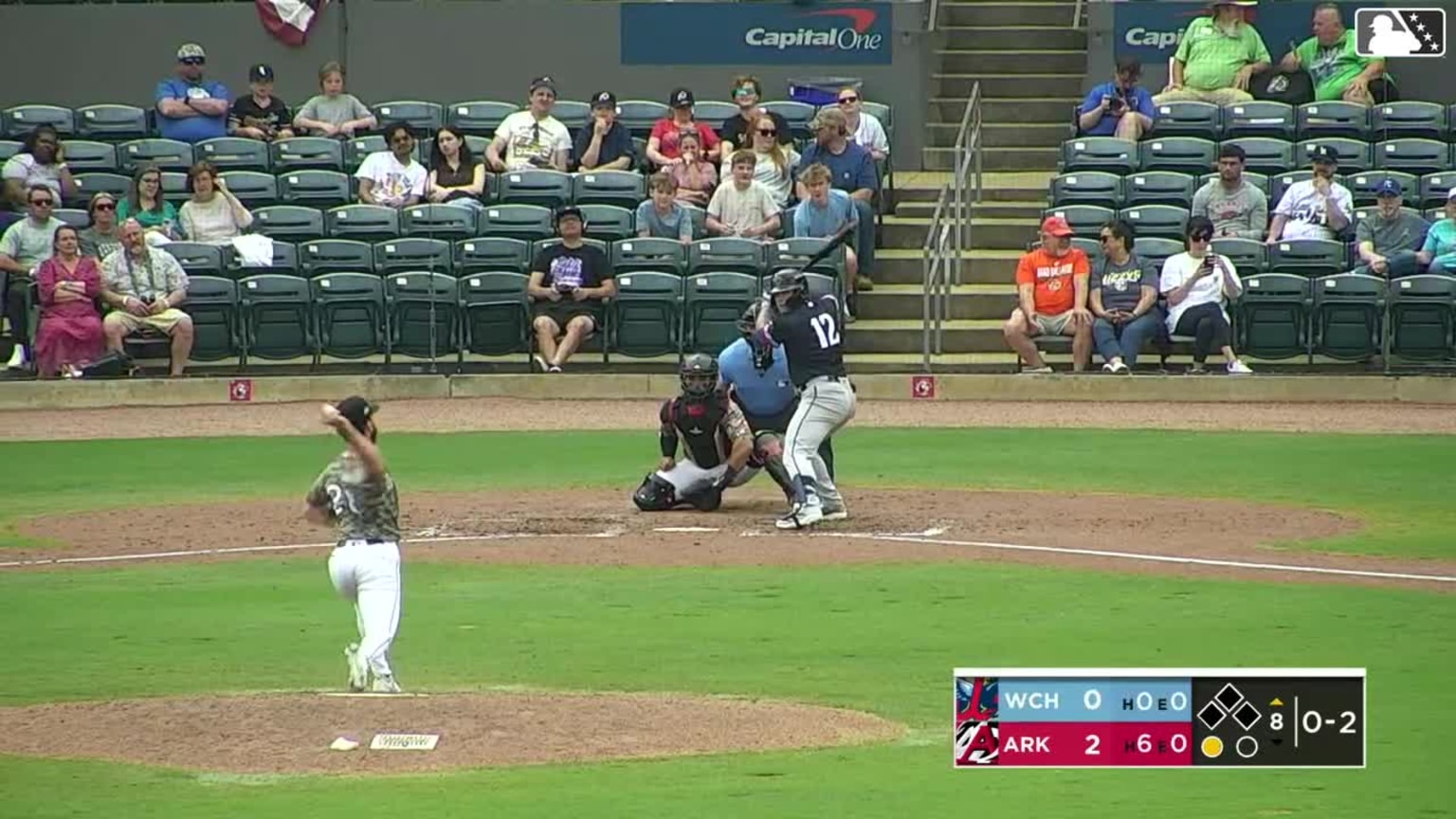 Billy Amick singles on a line drive to left fielder Blake Rambusch ...