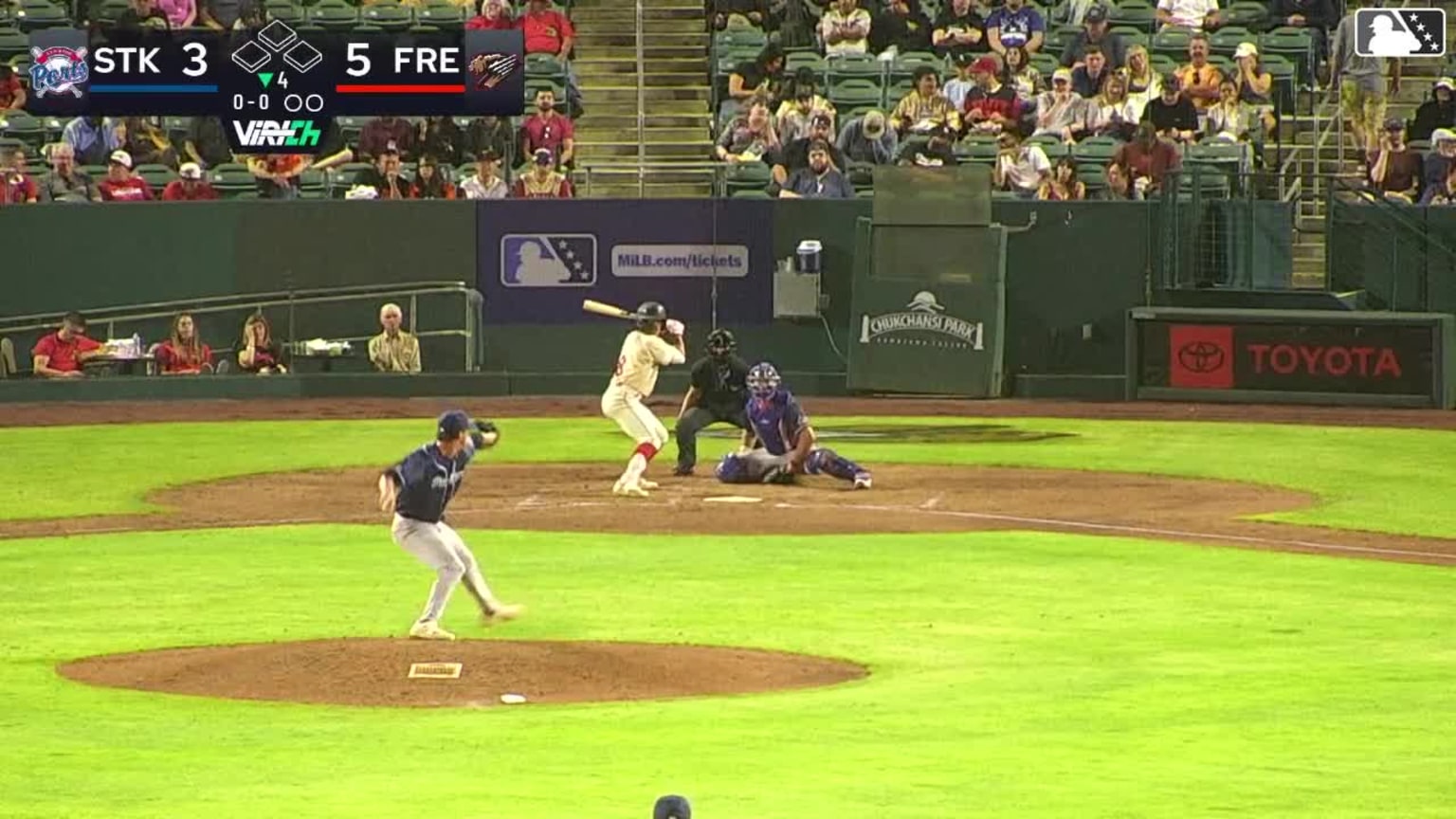 Cameron Nelson triples (1) on a line drive to left fielder Max ...