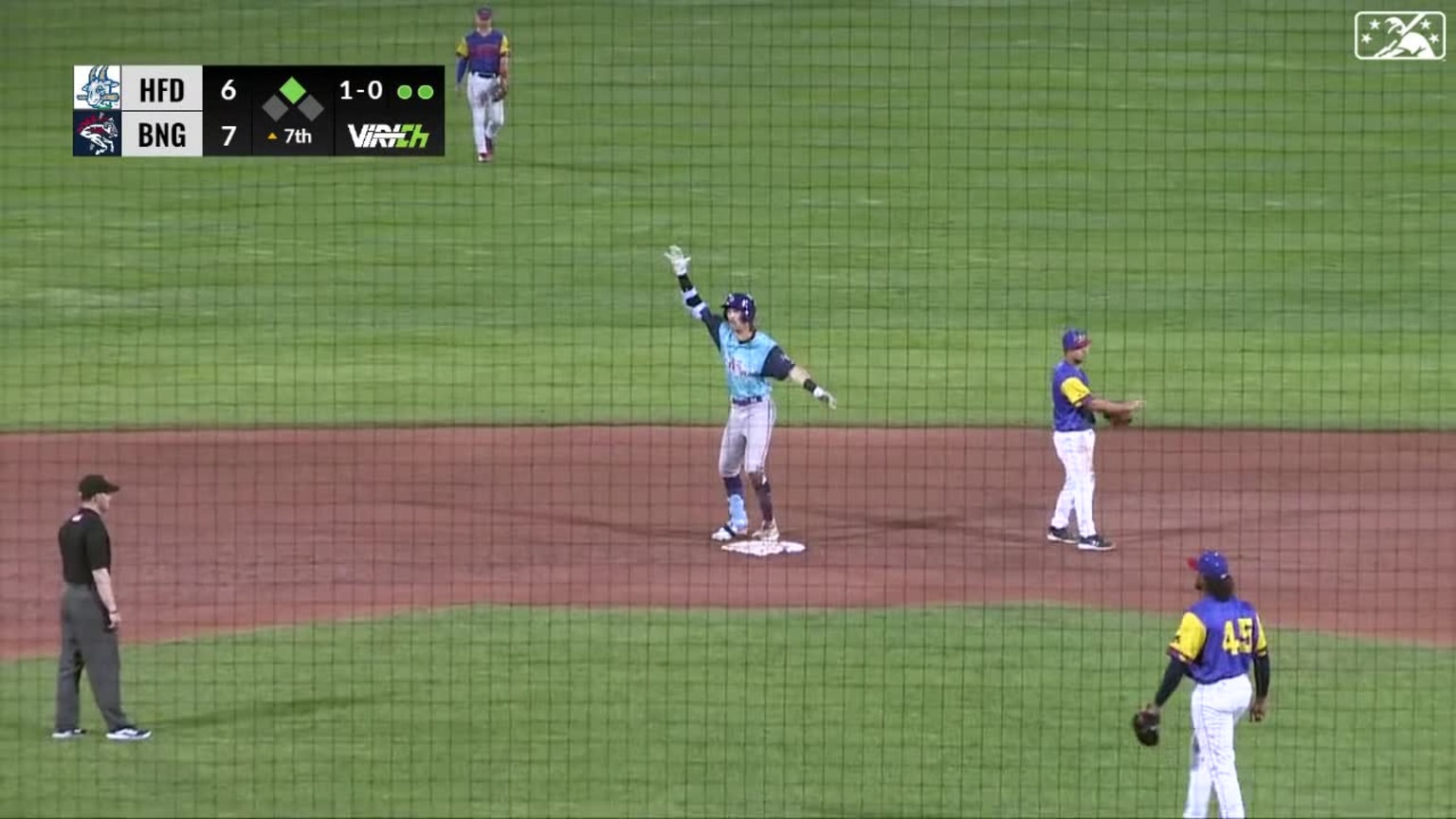 Zac Veen's RBI double 05/13/2023 Yard Goats