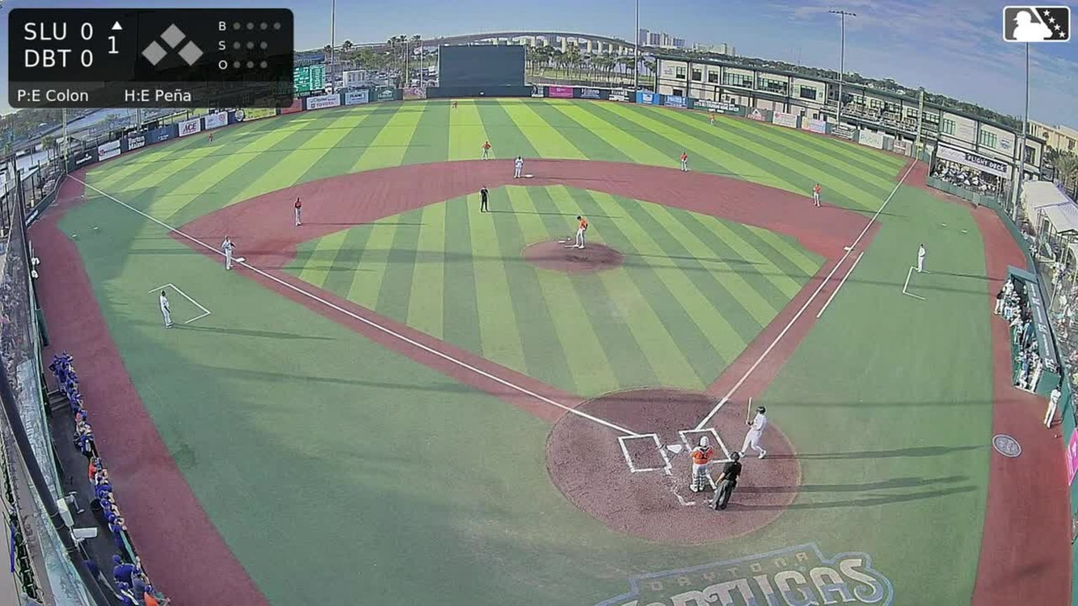 Tyson Lewis grounds out softly, second baseman Vladi Gomez to first ...