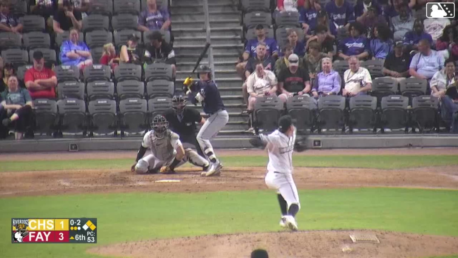 Daniel Pierce homers (3) on a fly ball to left field. Cooper Flemming ...