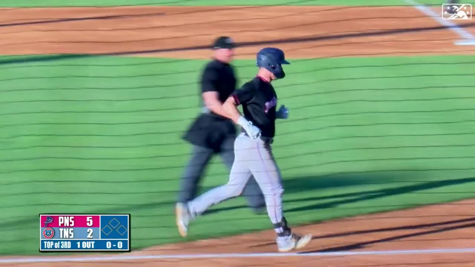 Troy Johnston's solo HR 06/24/2023 Blue Wahoos