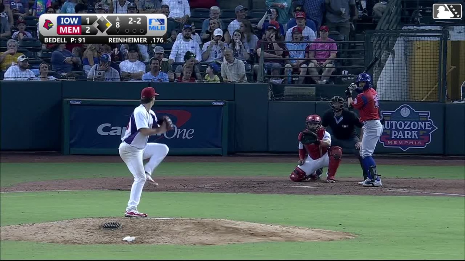 Ian Bedell's fifth strikeout 07/21/2024 Redbirds