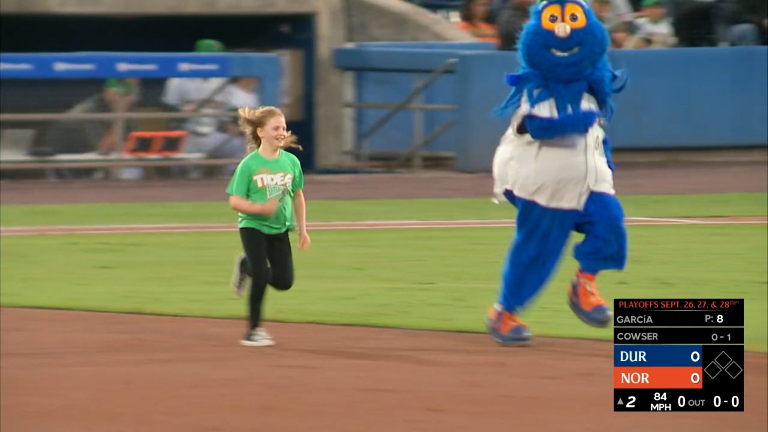 Rip Tide, Norfolk Tides mascot; AAA International League