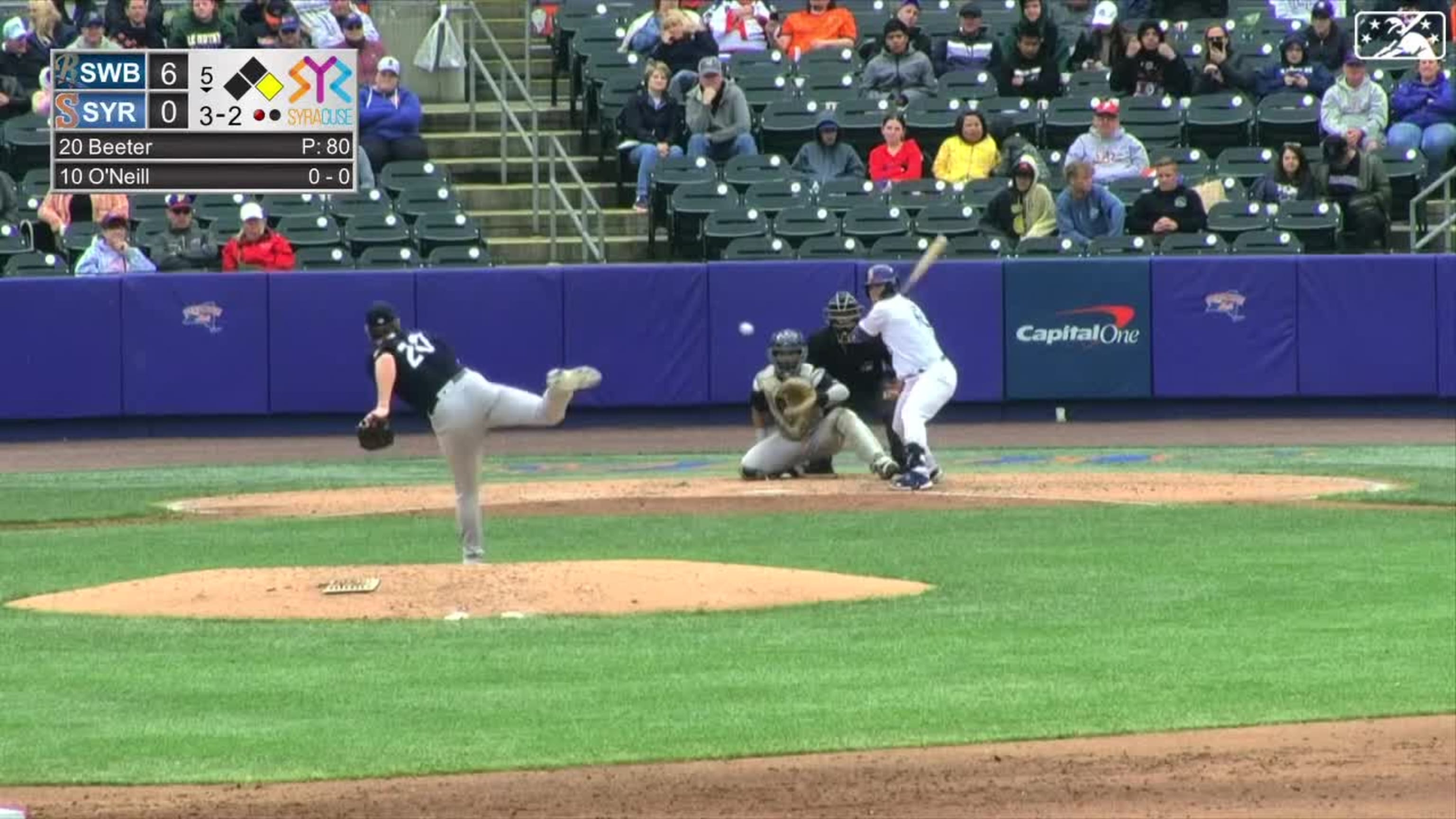 SWB RailRiders on Instagram: Trademark It: First Pitch Flo ™️ Estevan  Florial hits his team-leading 26th home run on the first pitch of the night  in Columbus! Blue Moon Home Run presented