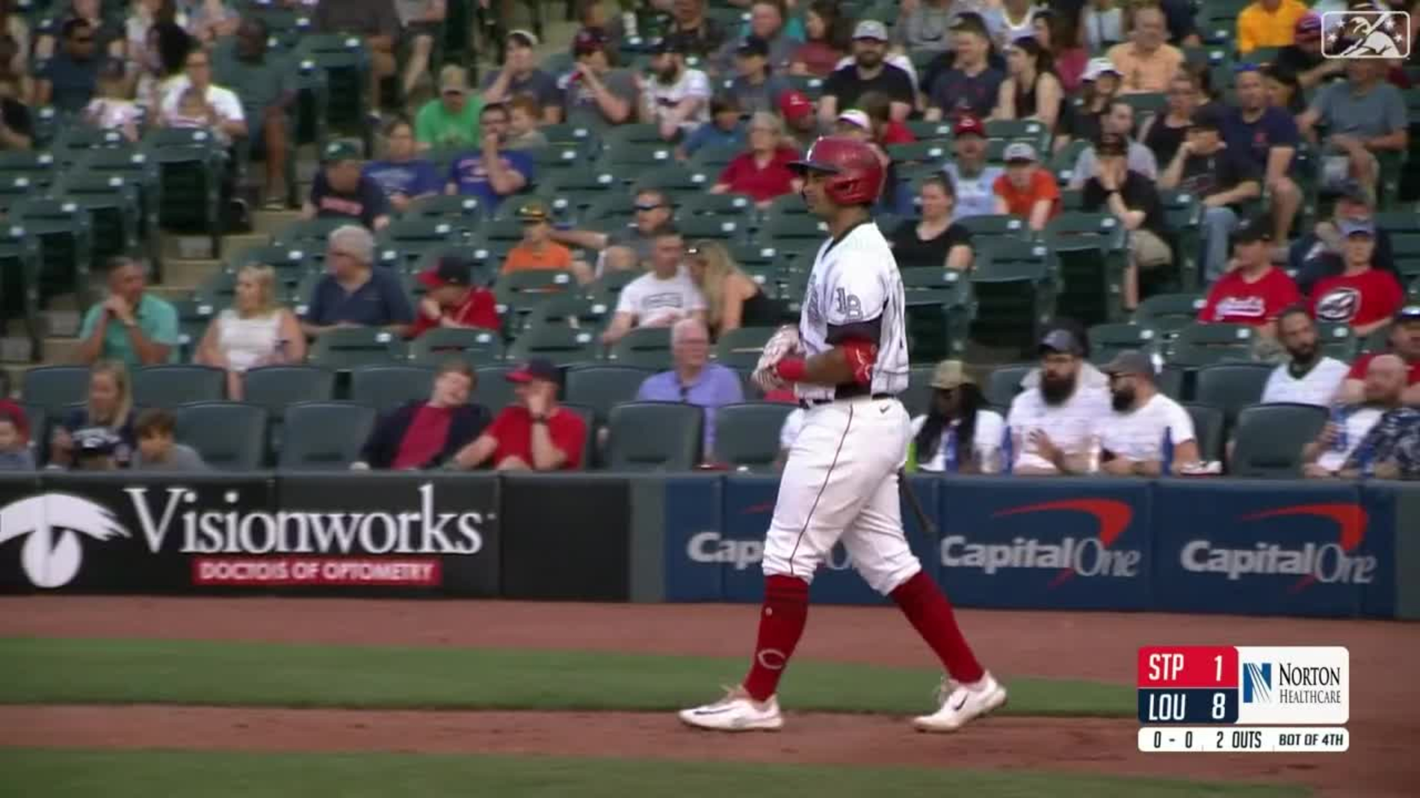 Christian Encarnacion-Strand hits grand slam for Louisville Bats against  Worcester