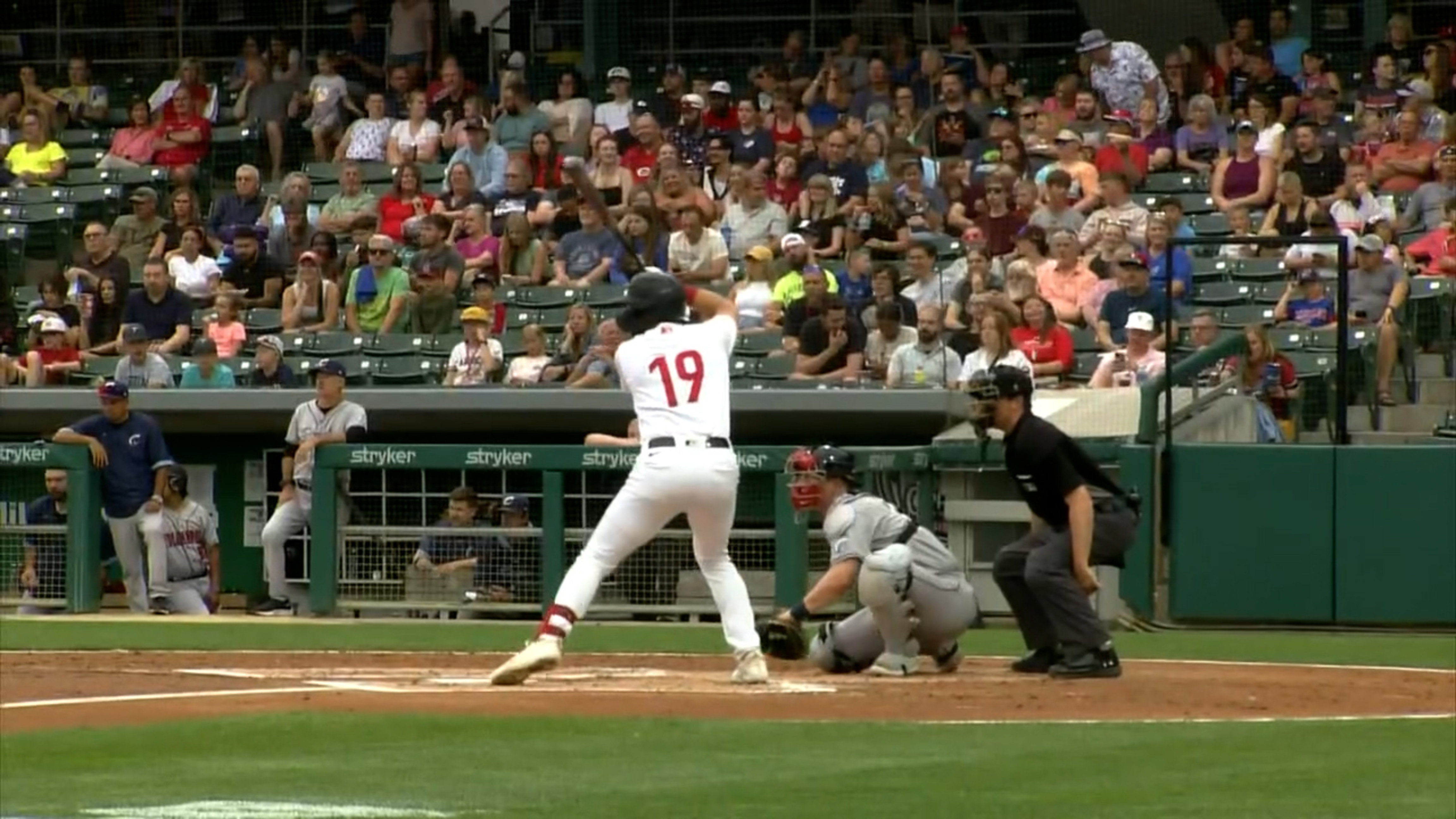 Jared Triolo's infield hit, 09/11/2023