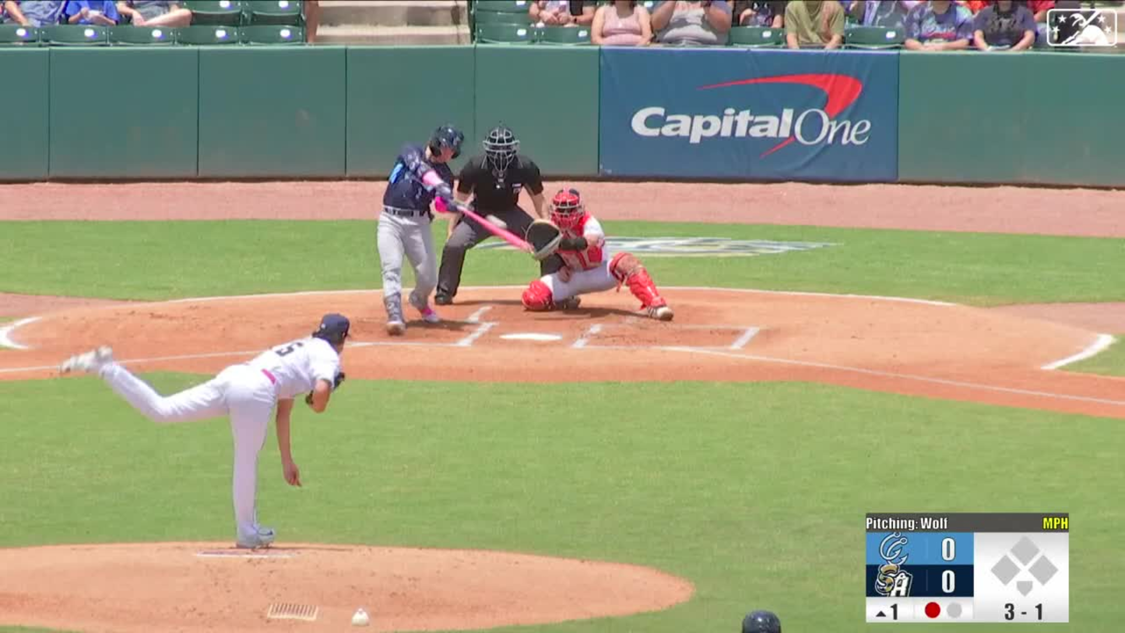 Drew Gilbert's two-run double, 07/30/2023