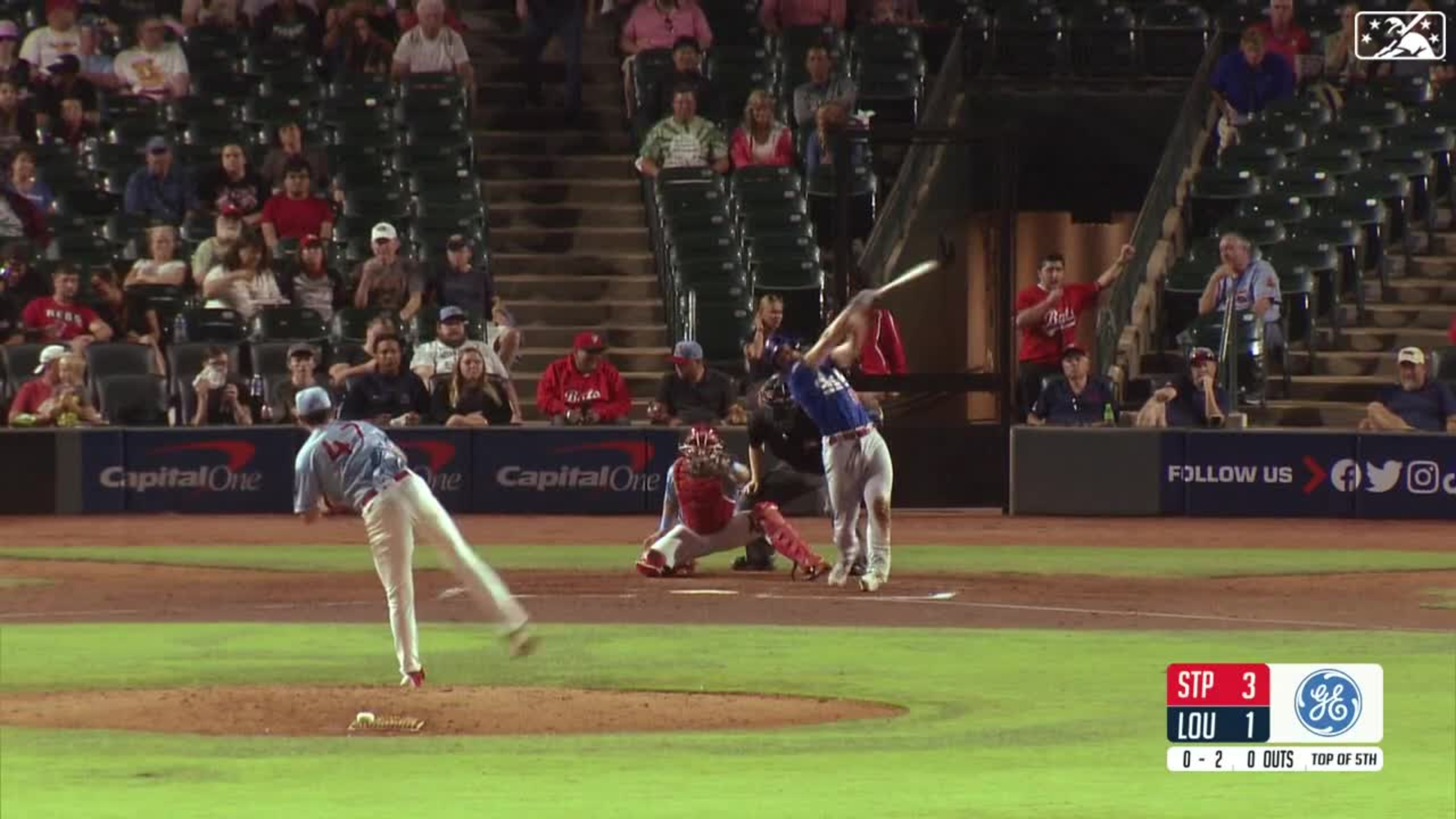 Noelvi Marte launches first homer for Louisville Bats