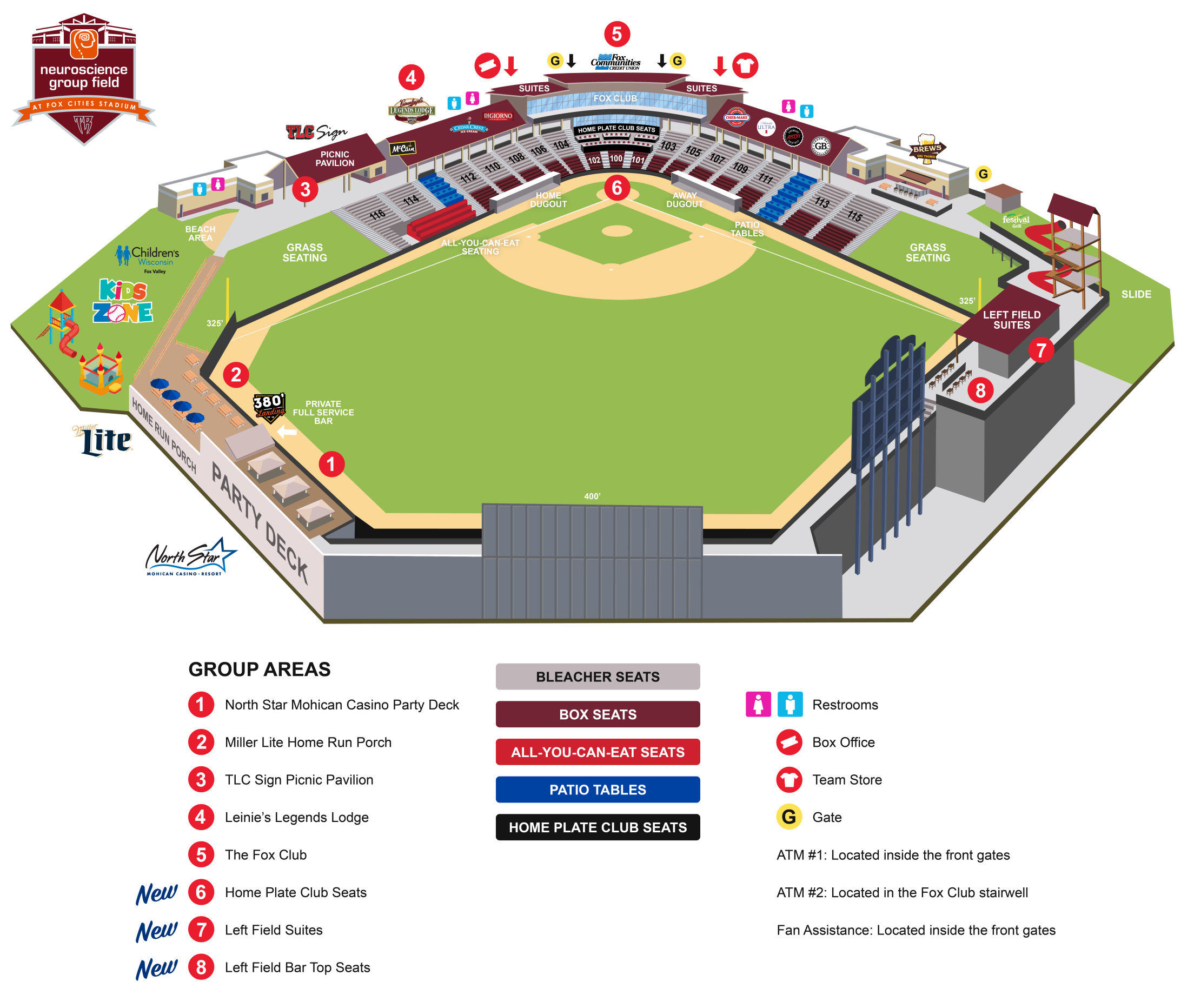 Seating Chart | Timber Rattlers