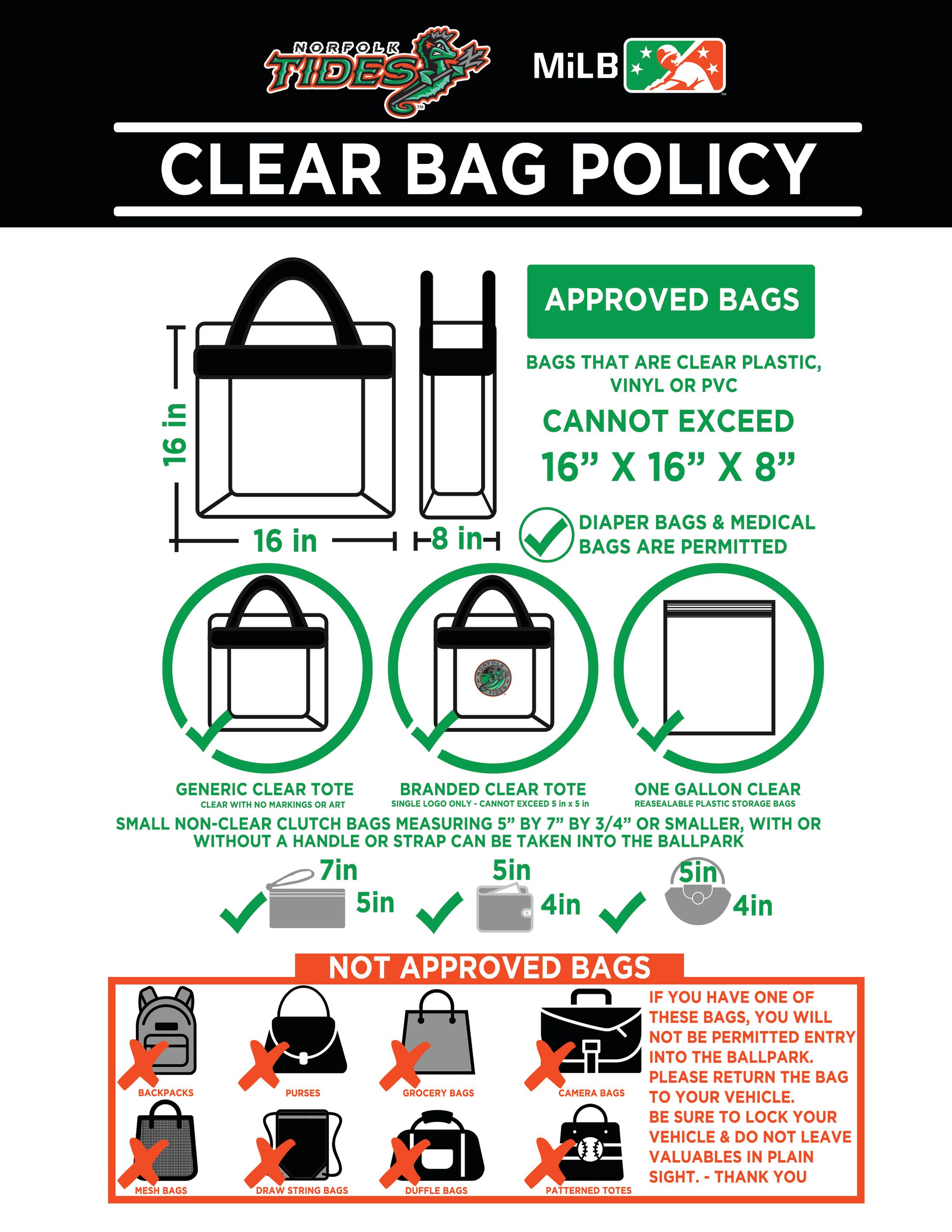 Harbor Park Clear Bag Policy Tides