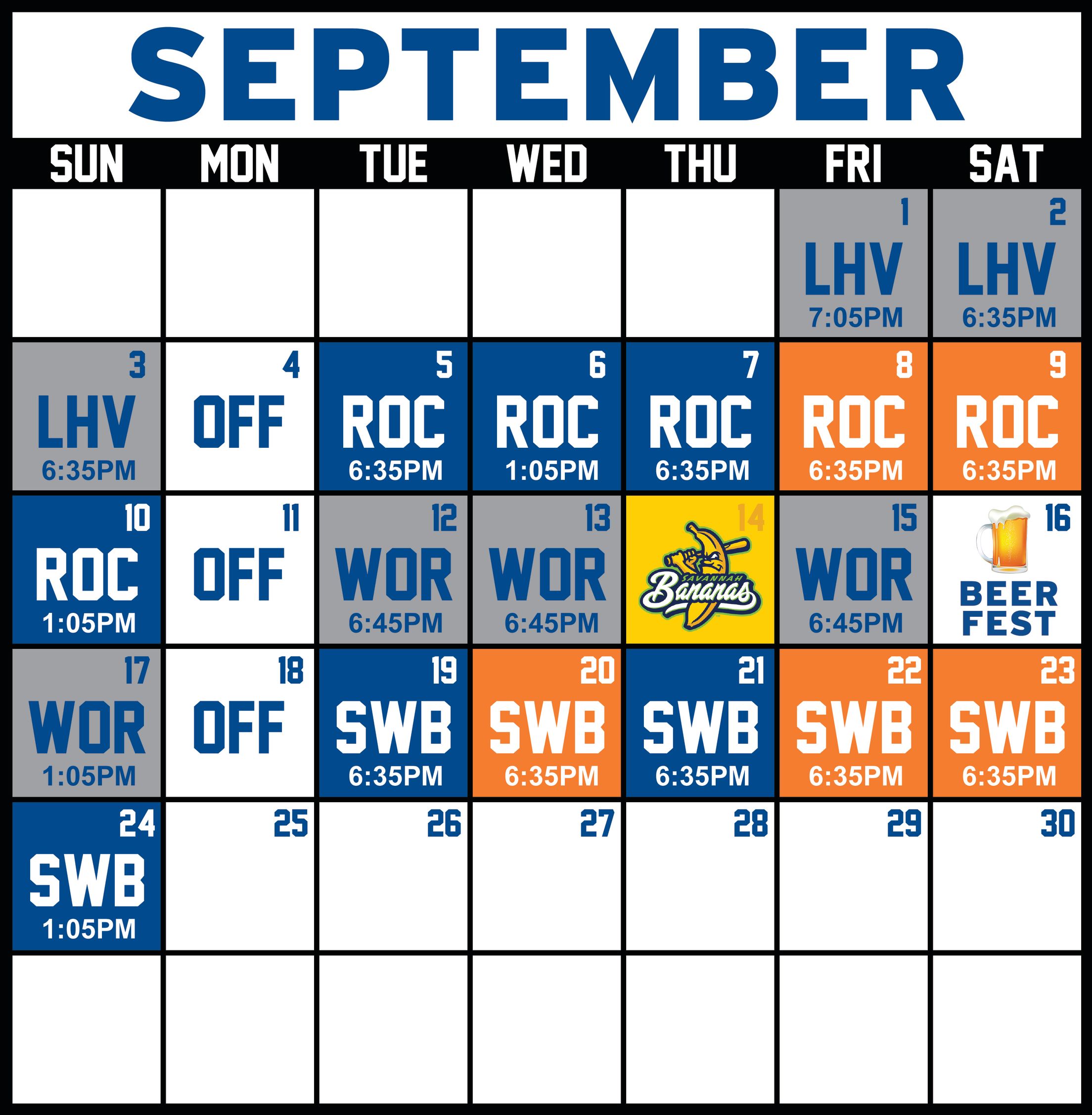 Syracuse Mets September Promotions Mets