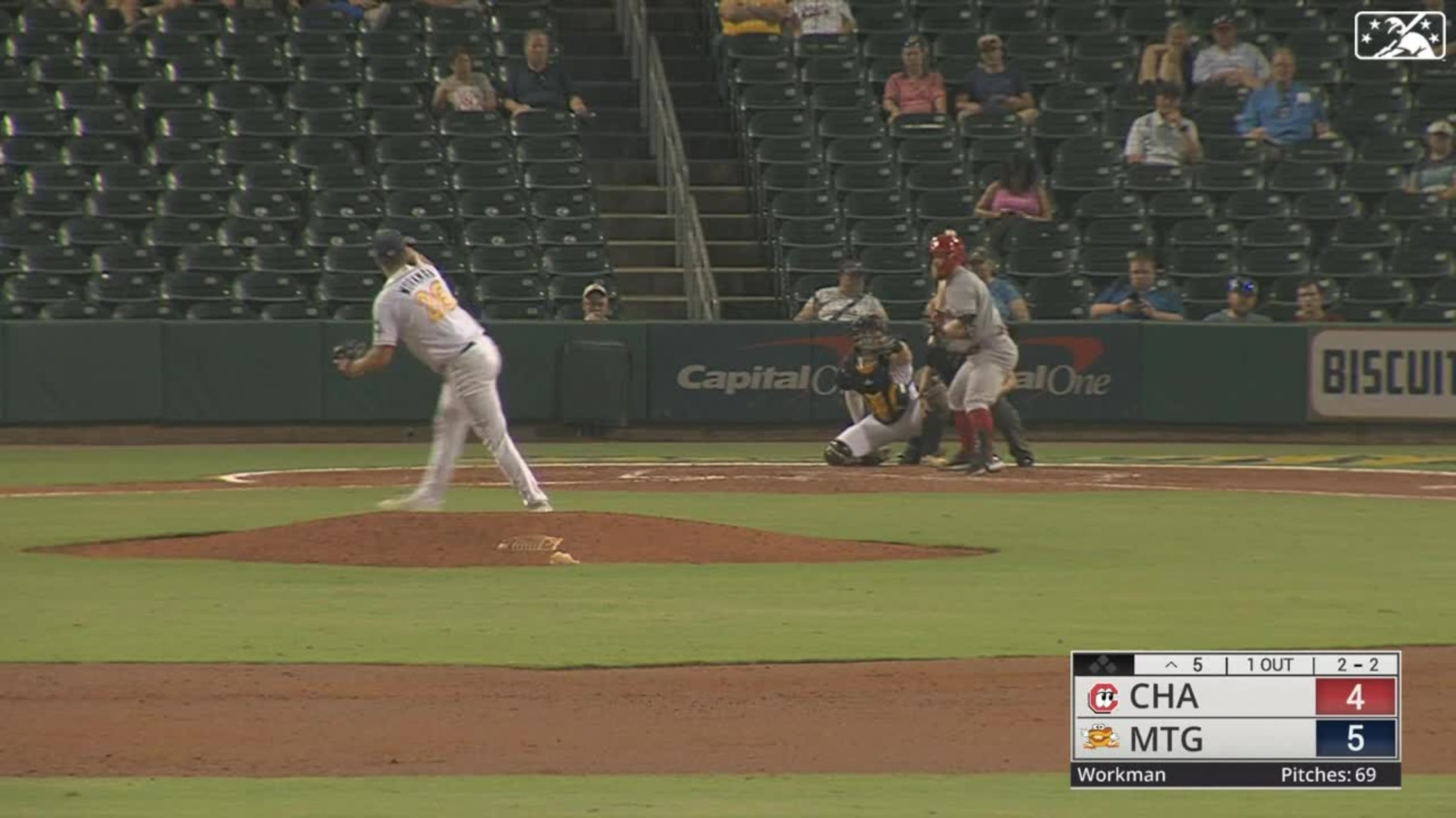 Montgomery Biscuits pitcher Logan Workman