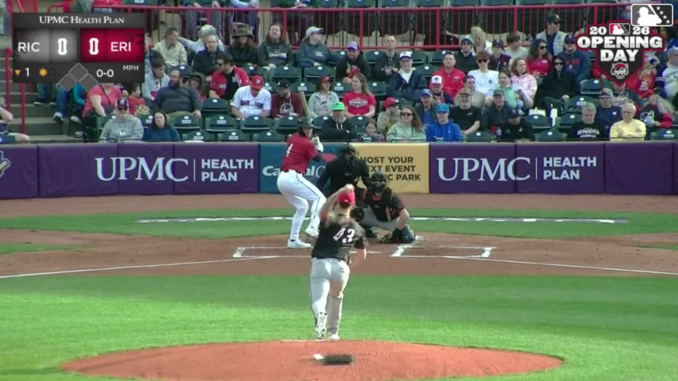 Brett Callahan homers (1) on a fly ball to center field. | 04/03/2026
