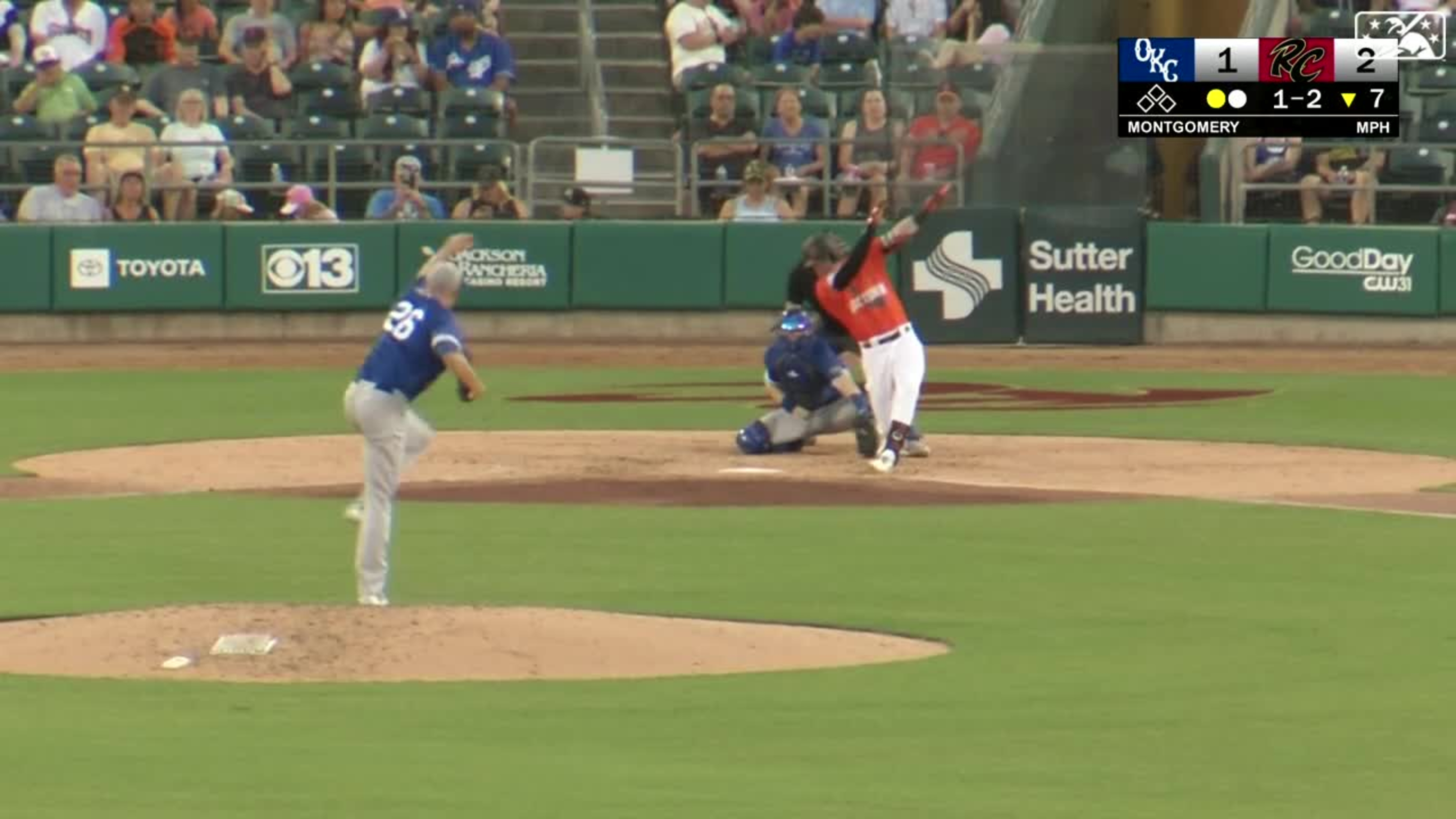 Kansas City Royals' Mike Montgomery pitches to a Detroit Tigers