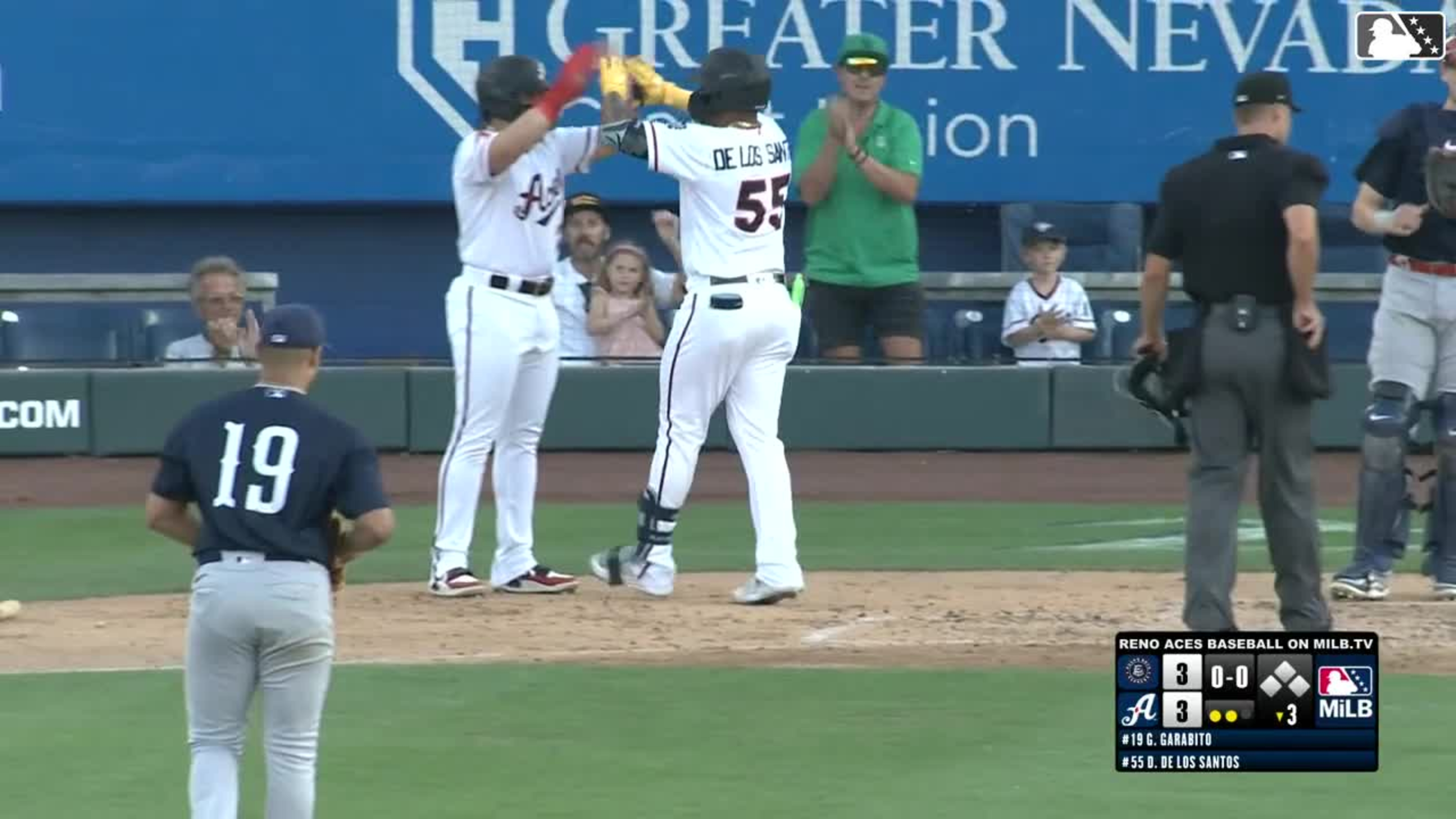 Deyvison De Los Santos' two-run home run | 07/11/2024 | Aces