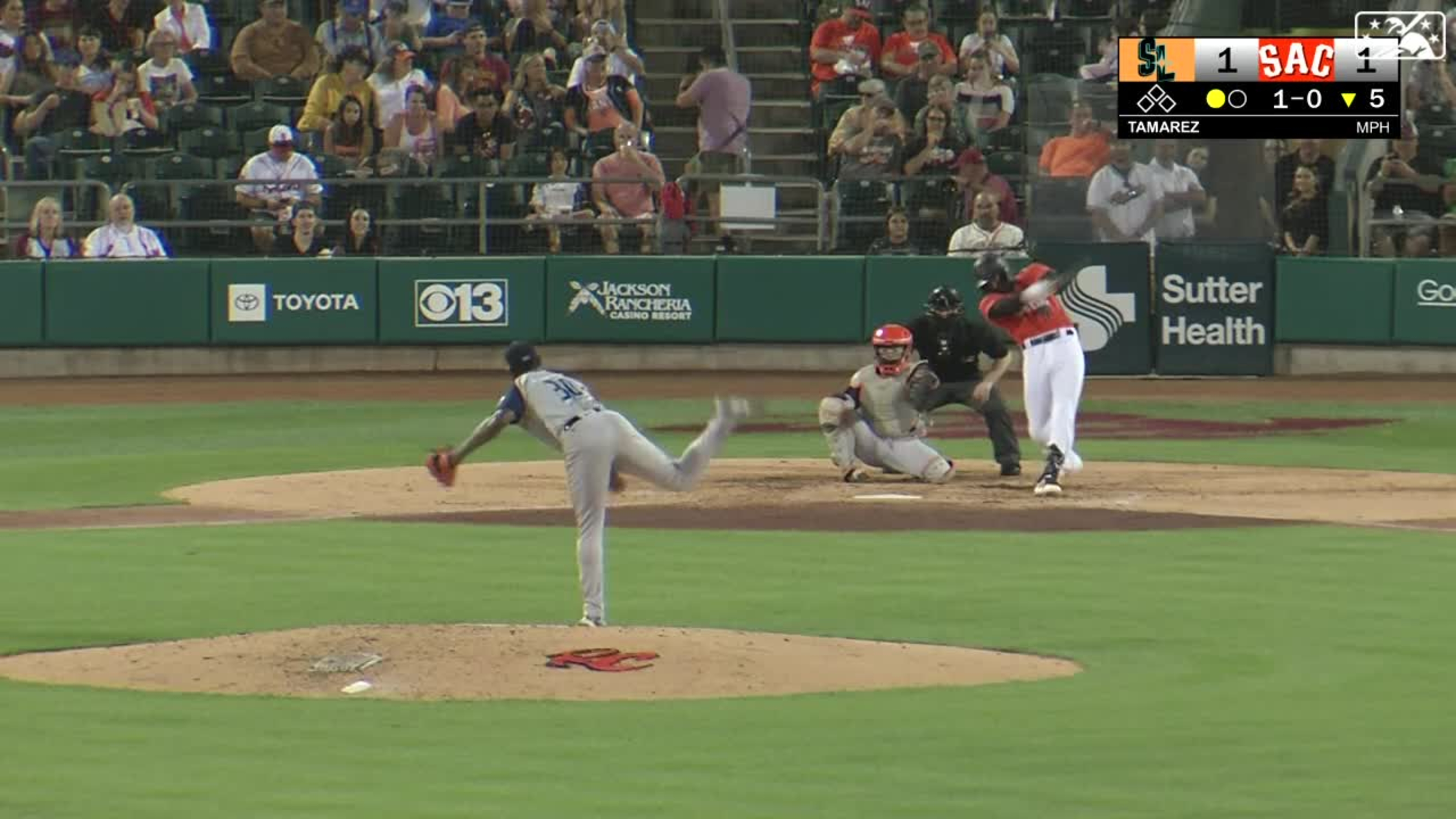 Gary Sanchez's Triple-A single, 04/13/2023