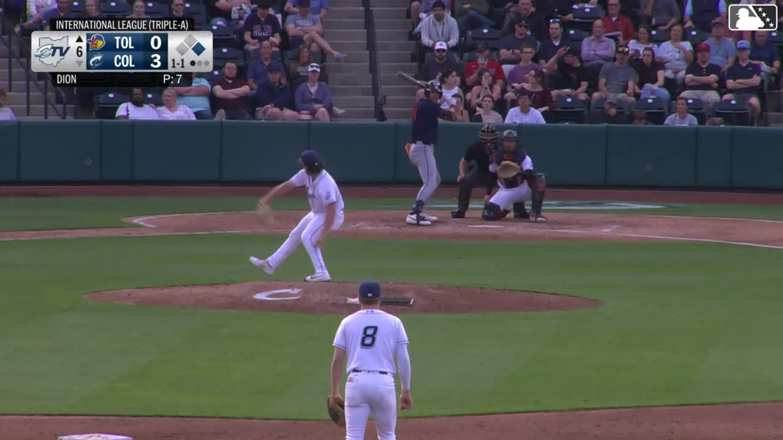 Gage Workman homers (4) on a fly ball to right field. Max Clark