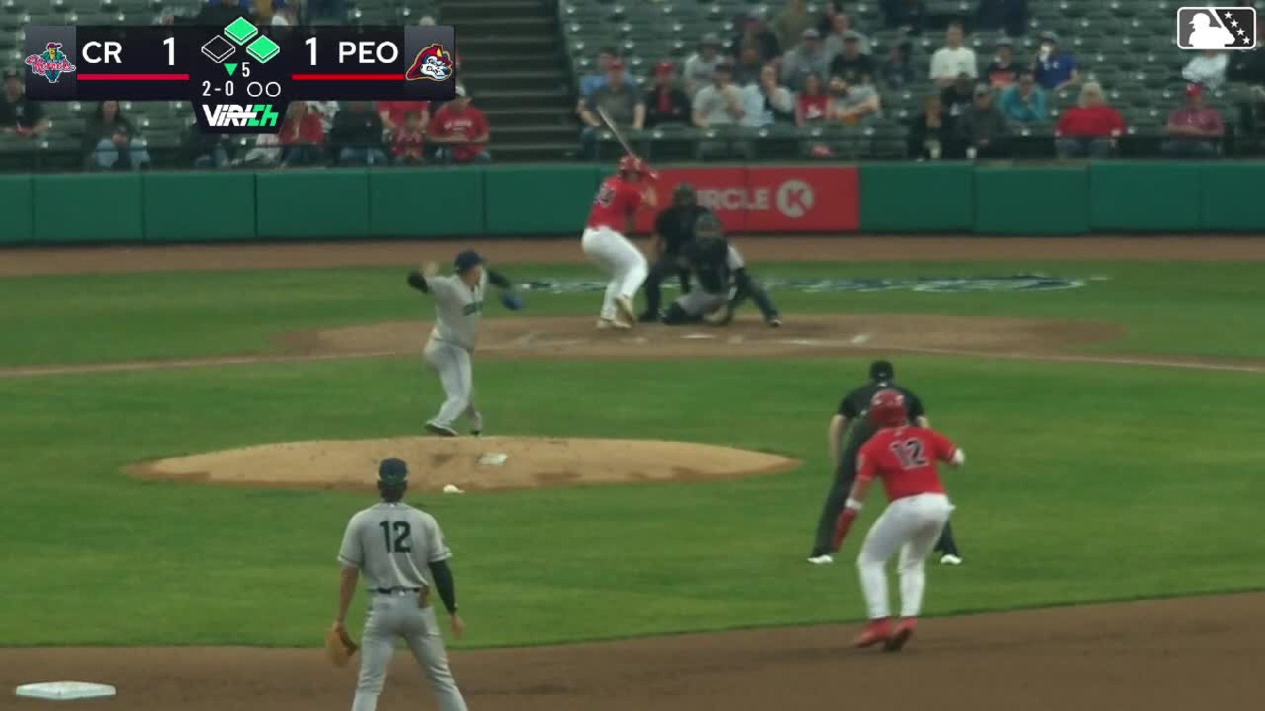 Jack Gurevitch homers (3) on a fly ball to left center field
