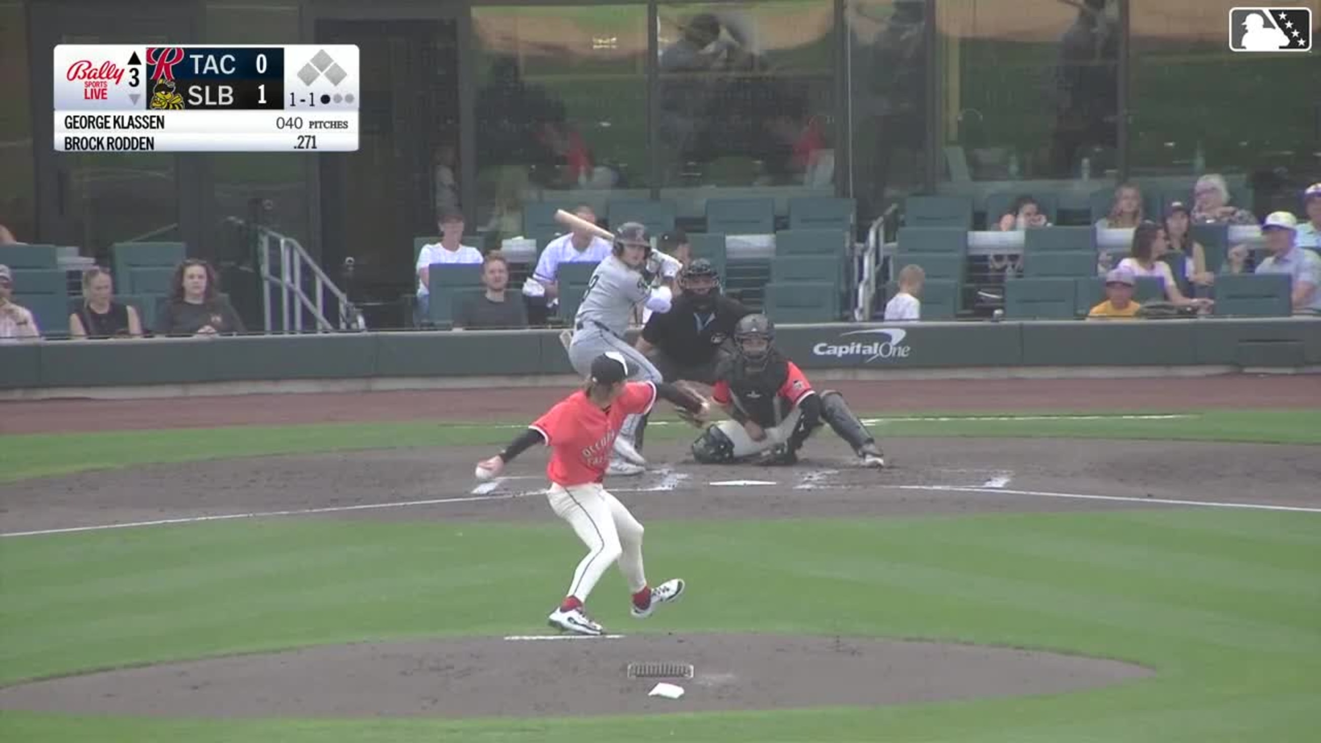 Brock Rodden homers (8) on a fly ball to right center field. | 06
