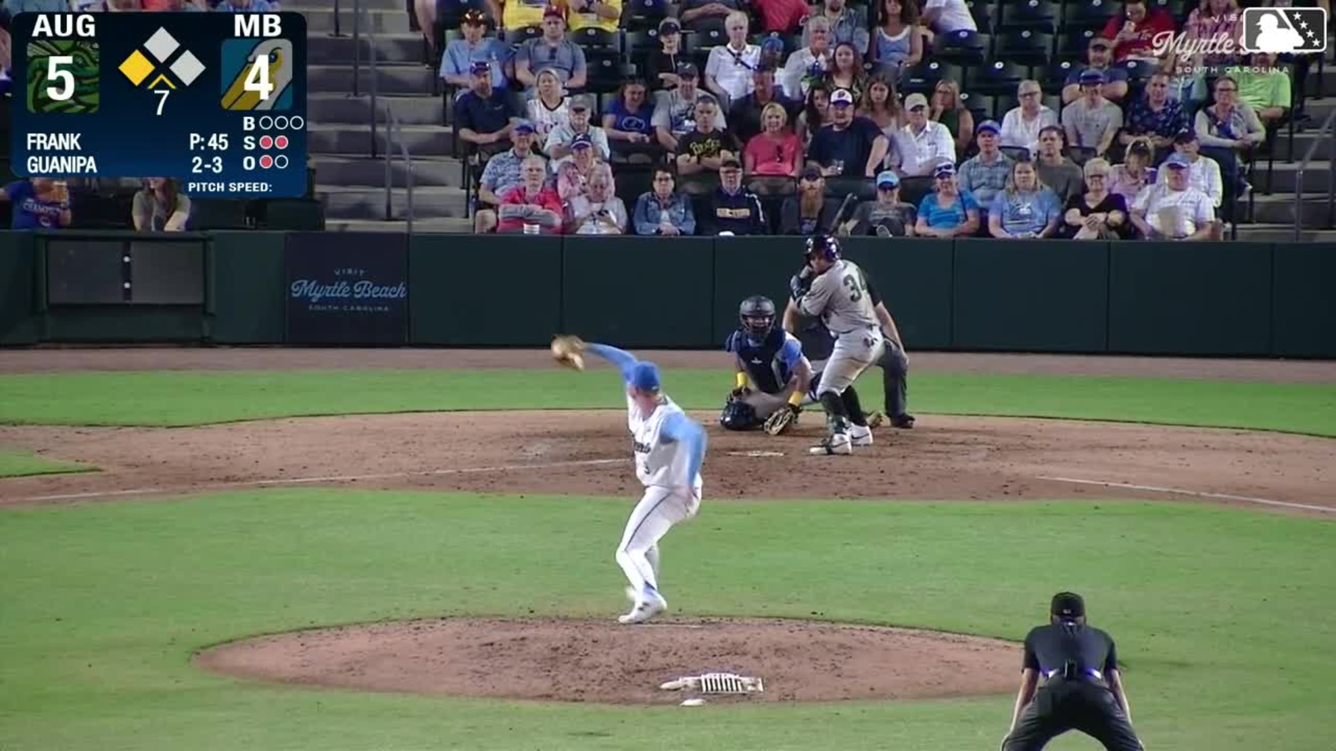 Joe Olsavsky homers (1) on a fly ball to left field. | 05/18/2026