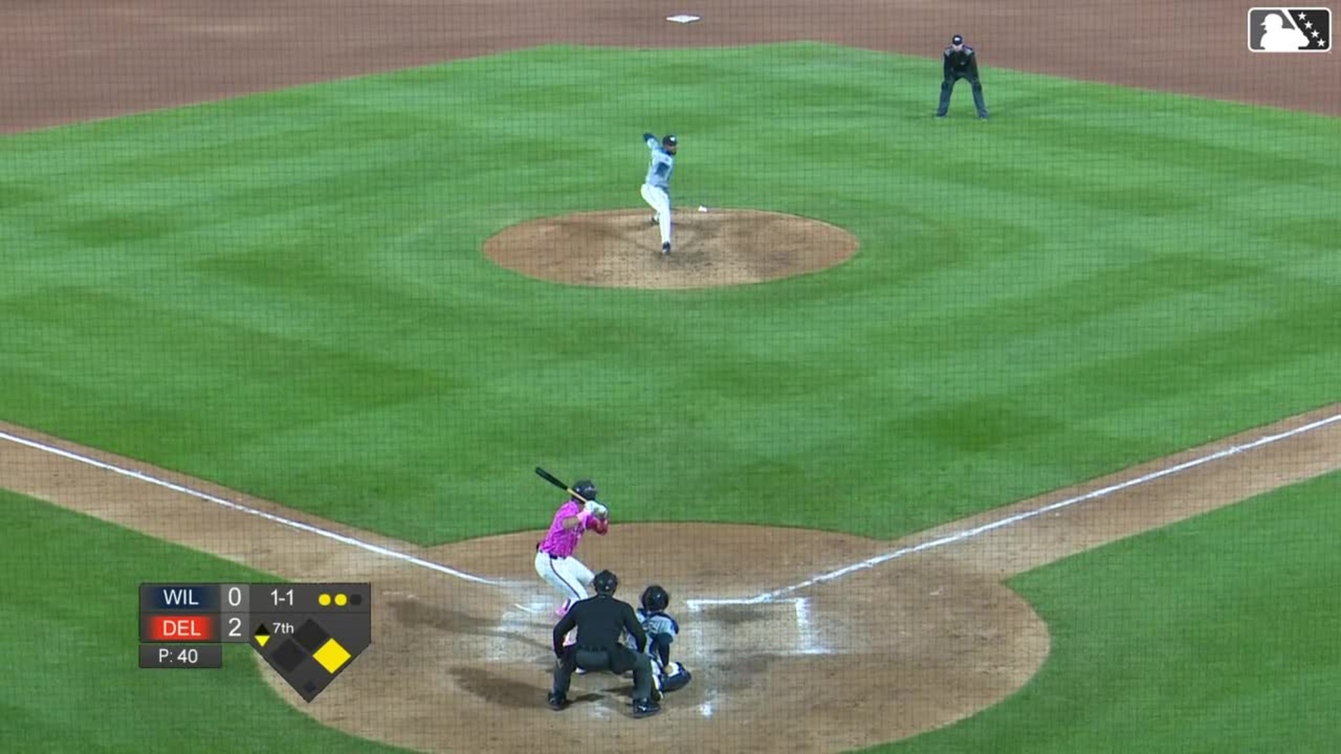 Joshua Liranzo homers (2) on a line drive to left center field