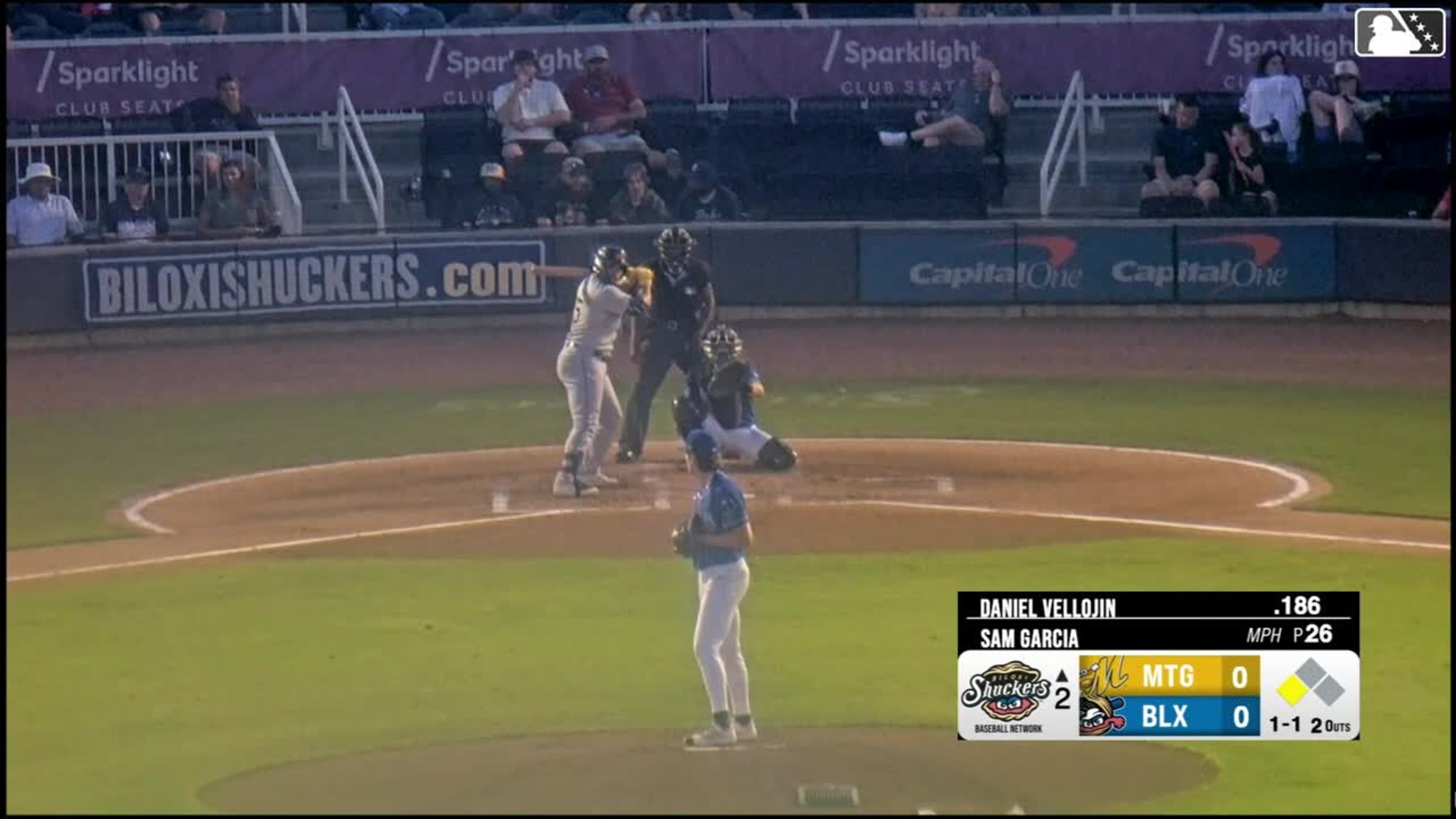 Xavier Isaac singles on a sharp line drive to right fielder Dasan