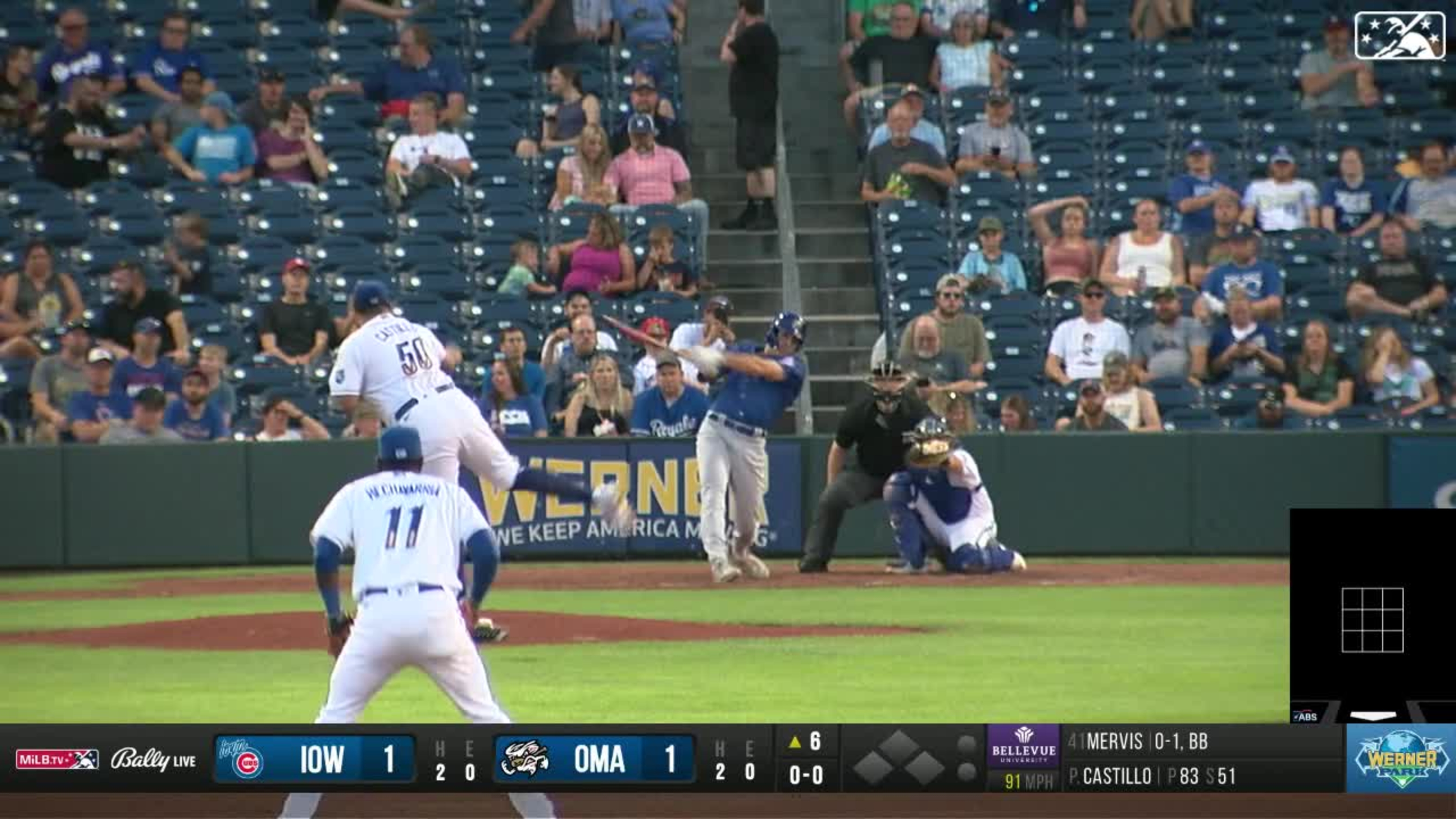 Matt Mervis' two-run home run, 09/10/2023