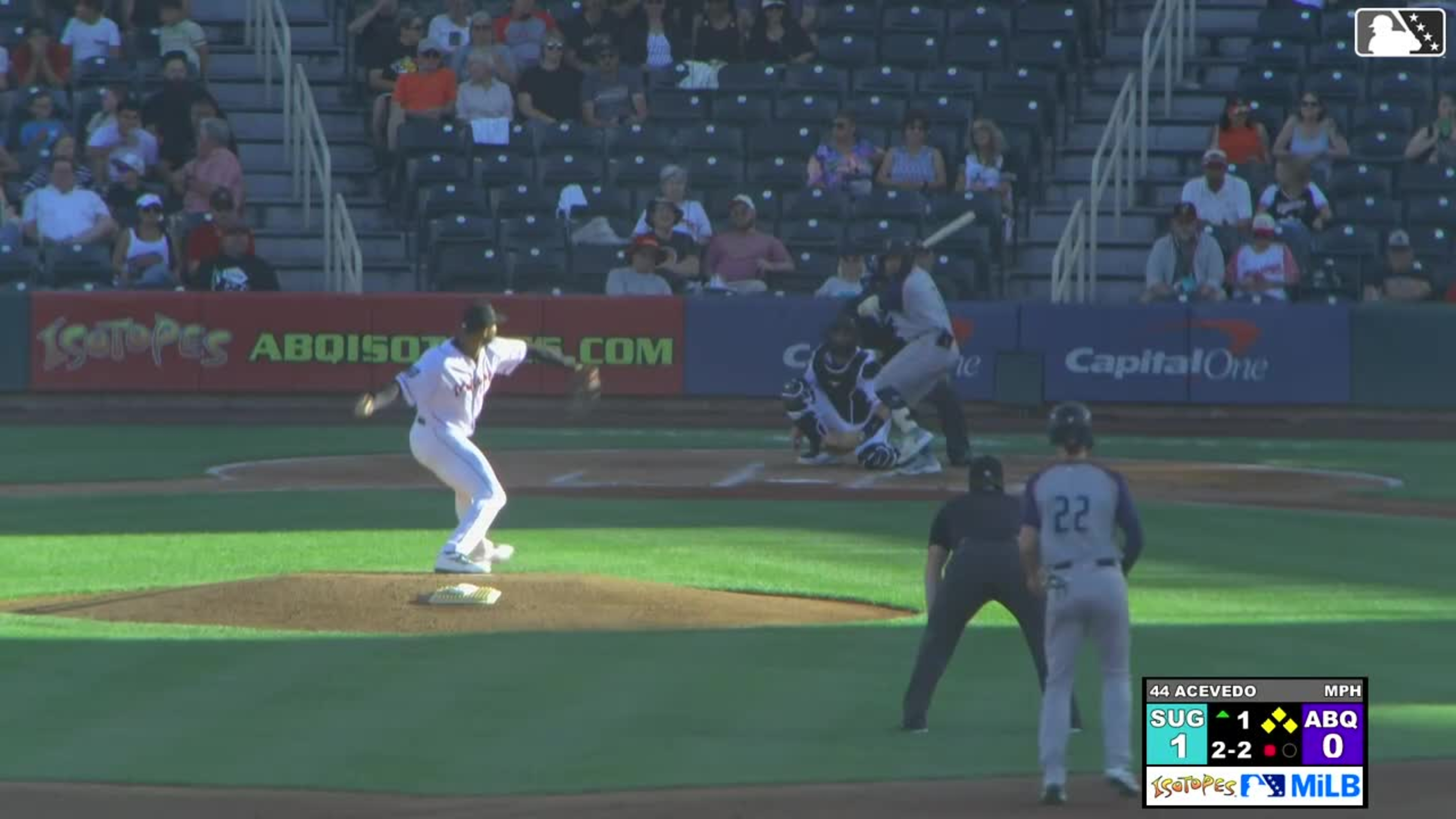 Pascanel Ferreras hit by pitch. Shay Whitcomb scores. CJ Alexander