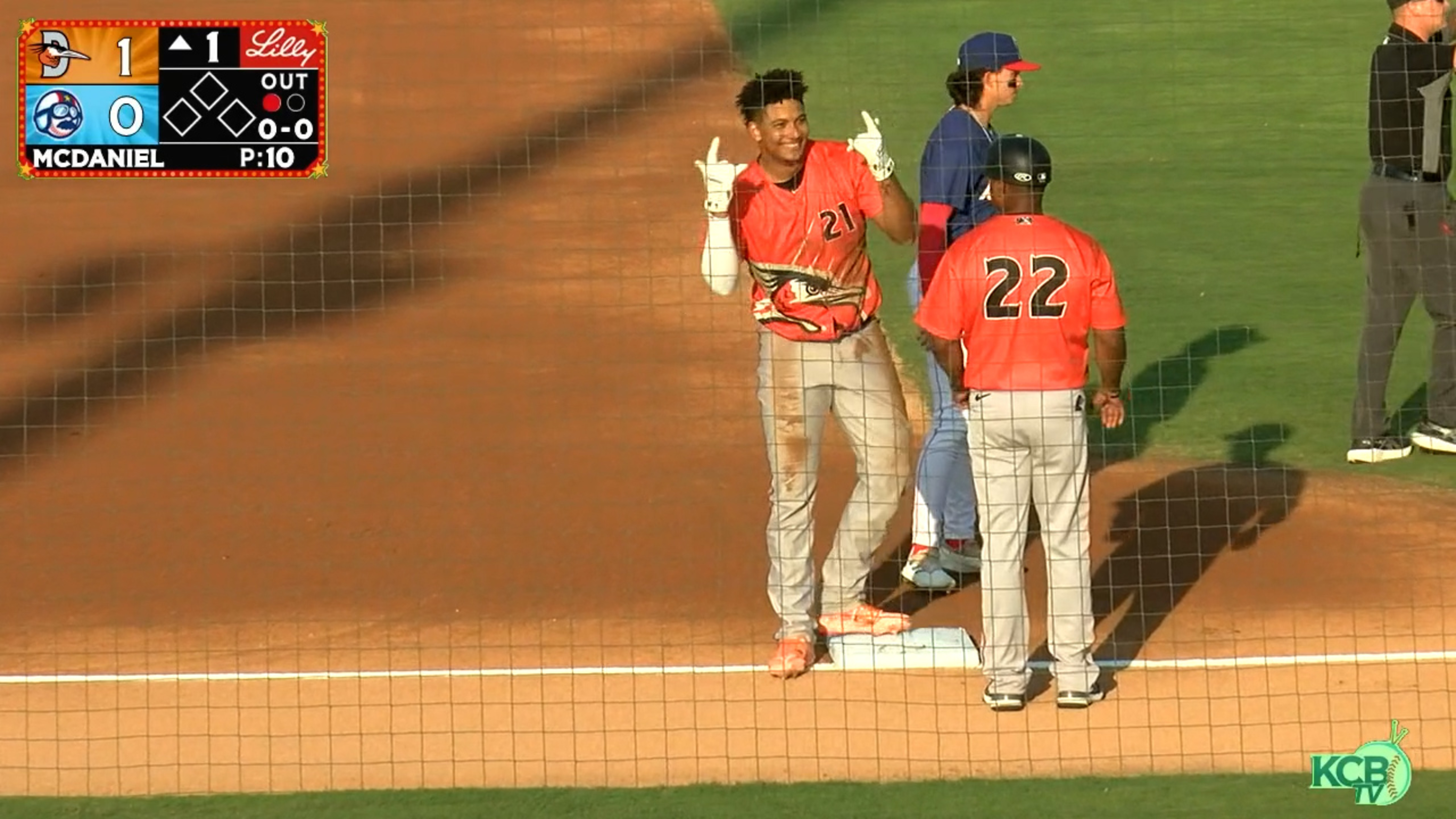 Carter Young Hits First Career Homer - Delmarva Shorebirds