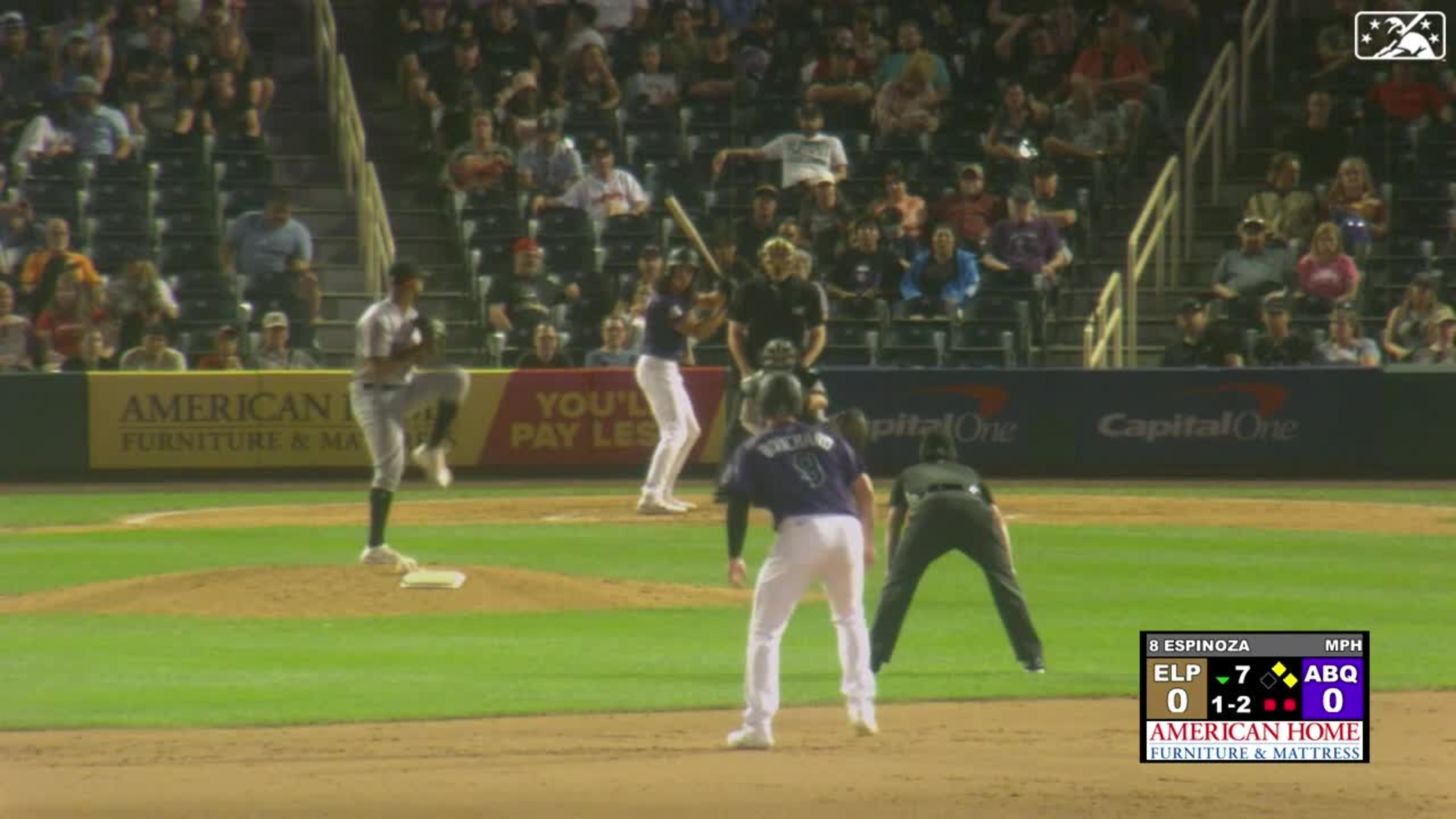 August 5 2023: El Paso designated hitter Tim Lopes (3) takes a walk during  the game with El Paso Chihuahuas and Salt Lake Bees held at Smiths Field in  Salt Lake Ut.