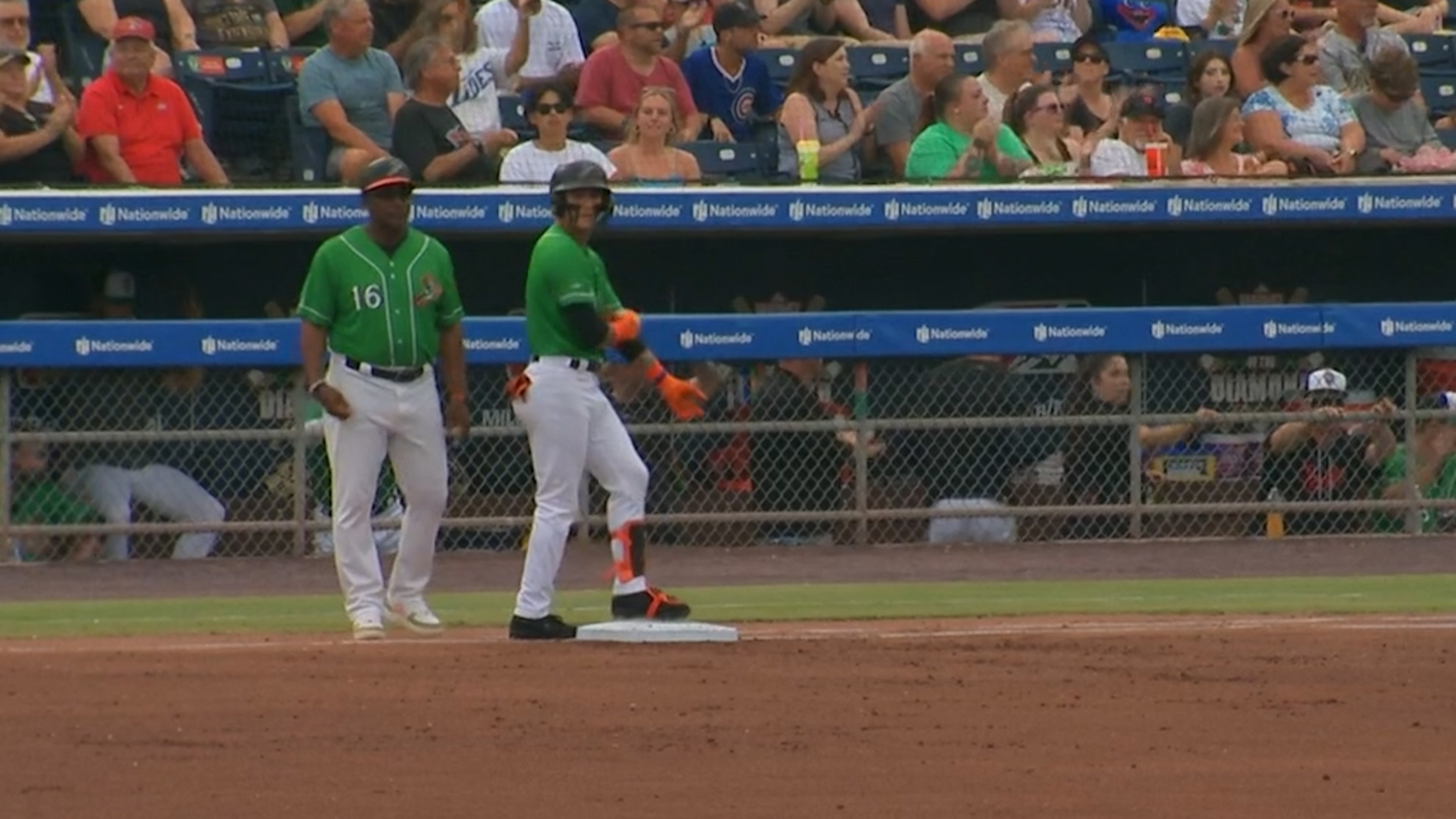 Joey Ortiz's three-run homer helps Tides silence Sounds for series