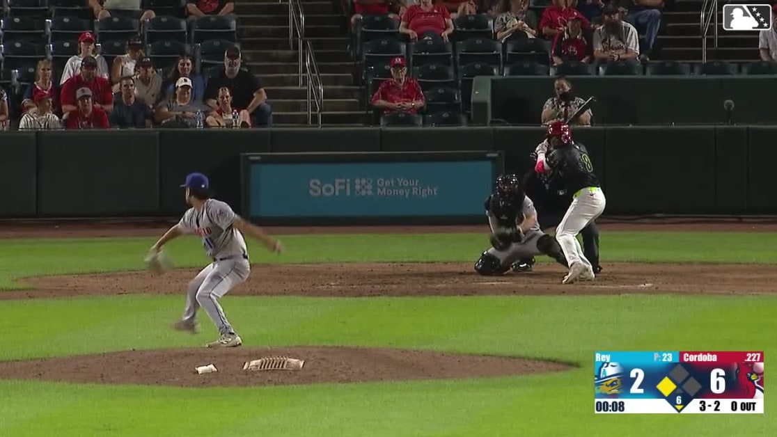 Zach Levenson homers (4) on a fly ball to left center field. Ryan