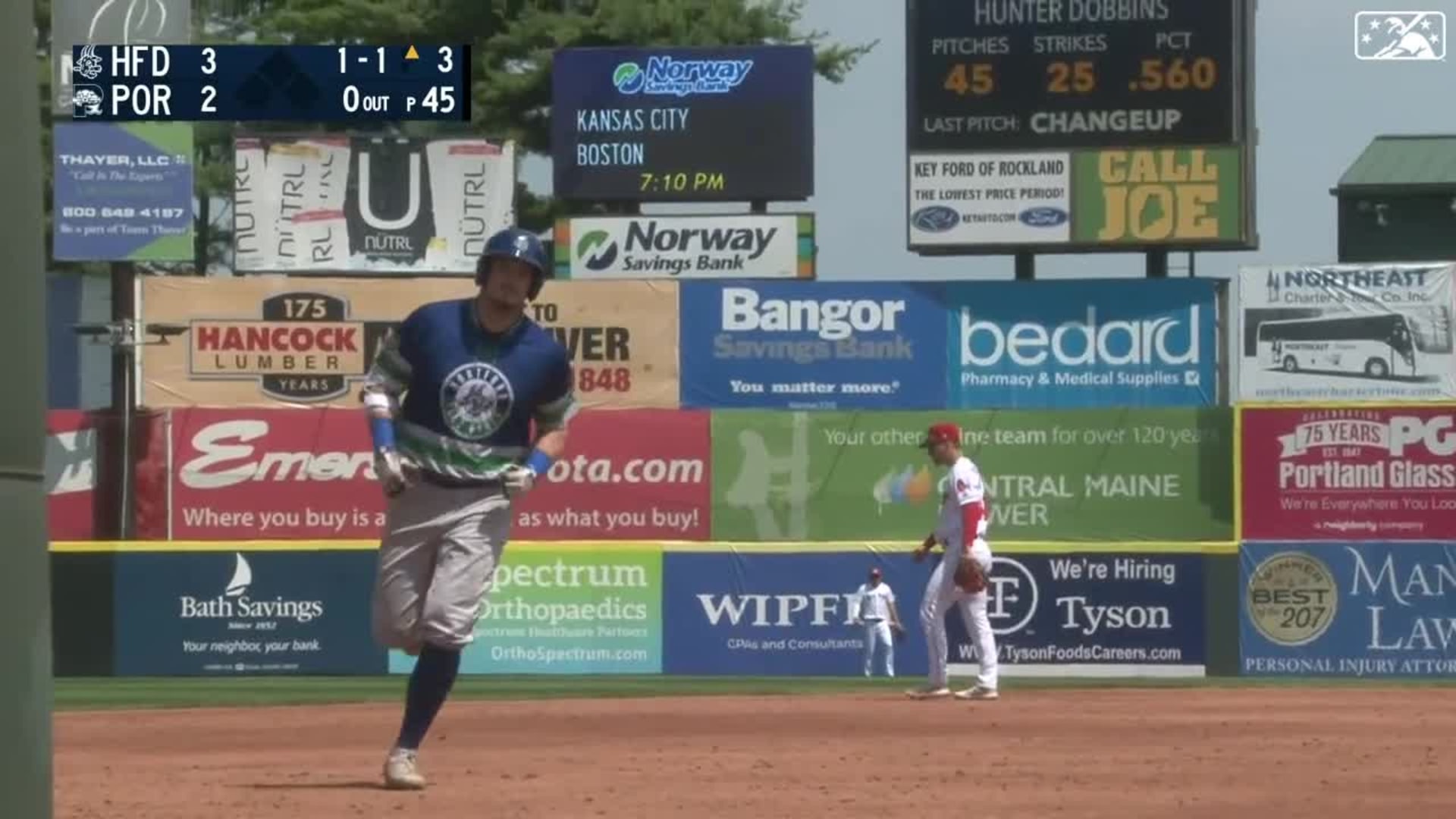 Hartford Yard Goats shortstop Julio Carreras (6) throws to first