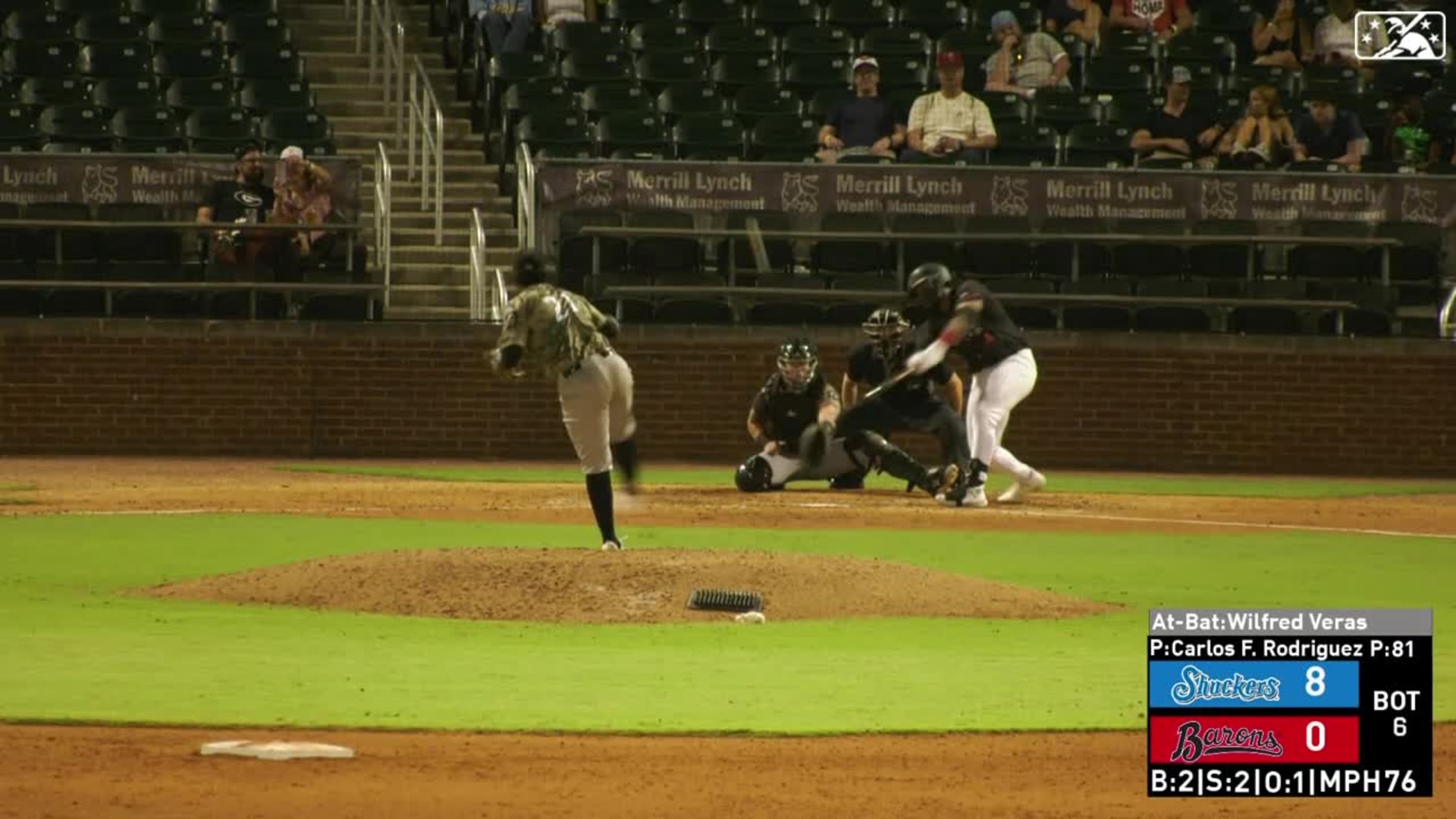 Birmingham Barons Yoelqui Cespedes (1) at bat during an MiLB