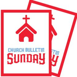 Church Bulletin Sunday