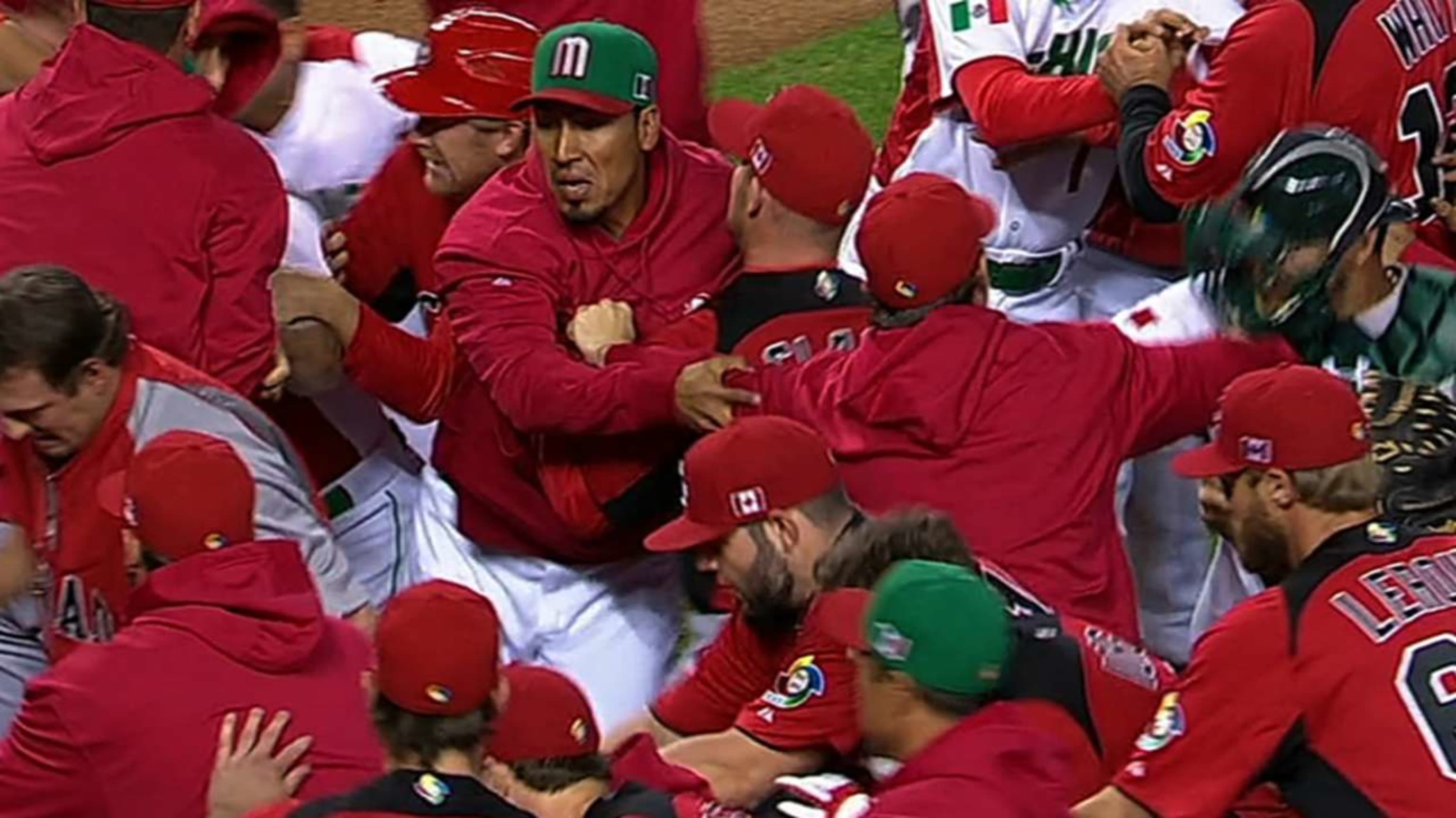 Benches clear for Canada, Mexico