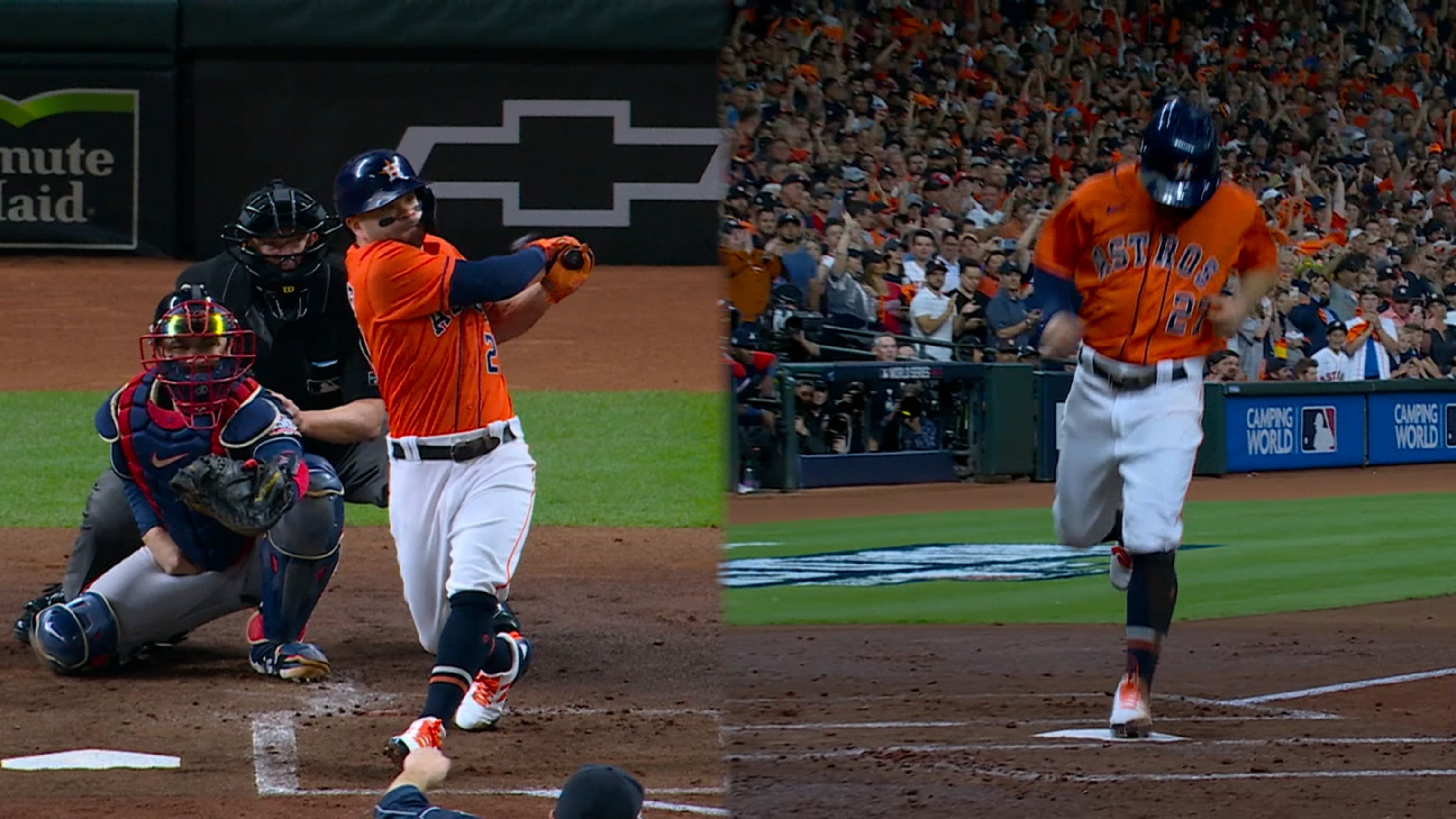 José Altuve recorre las bases