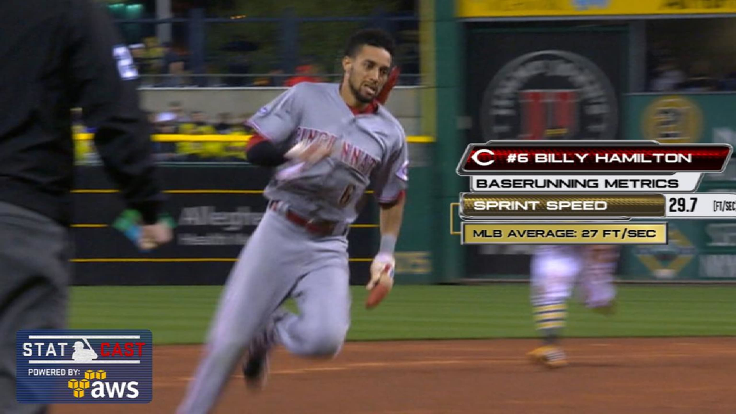 Billy Hamilton recorded the fastest home run trot in Statcast