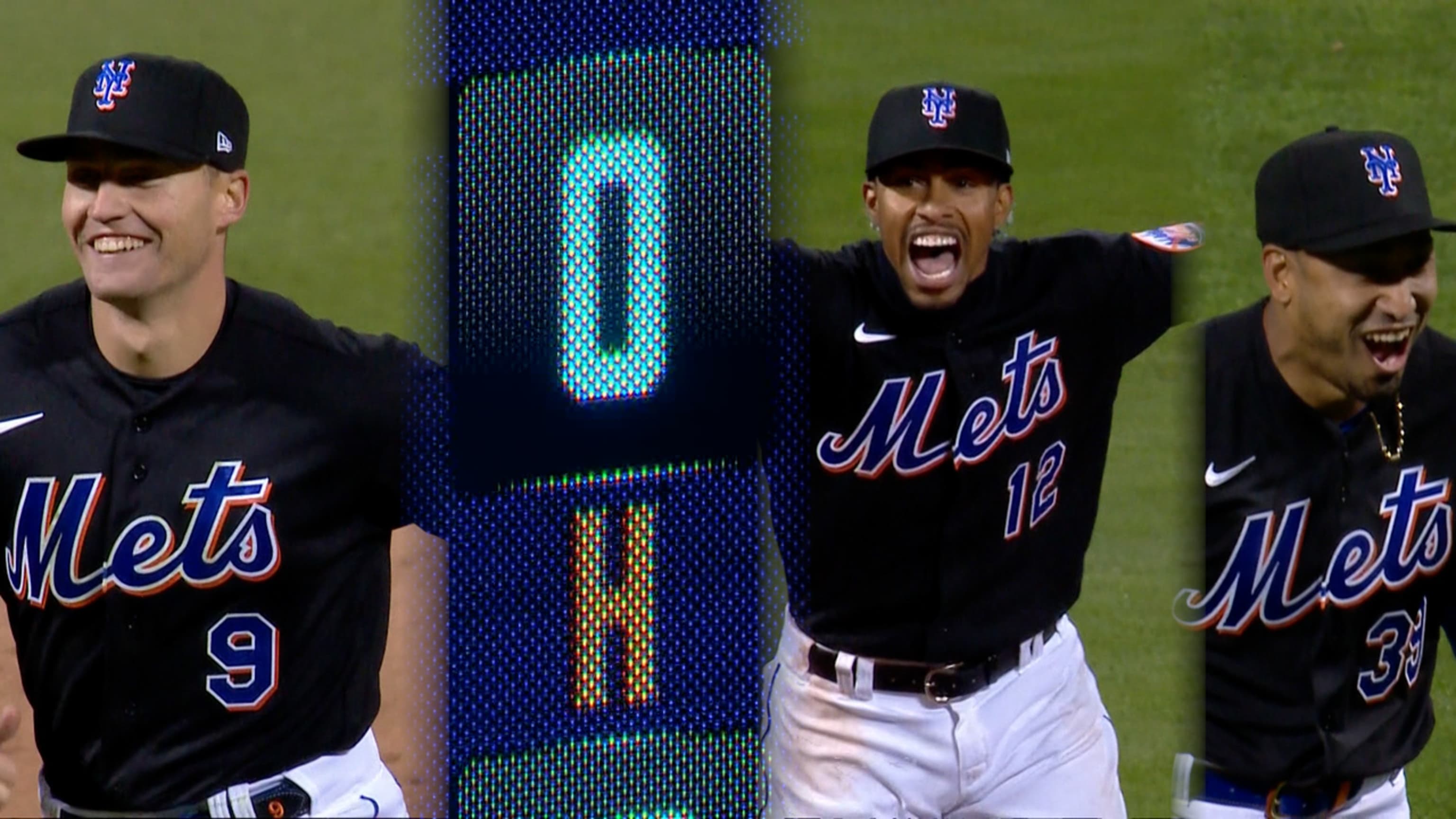 Mets pitching combined no-hitter thru 8 innings vs Phillies