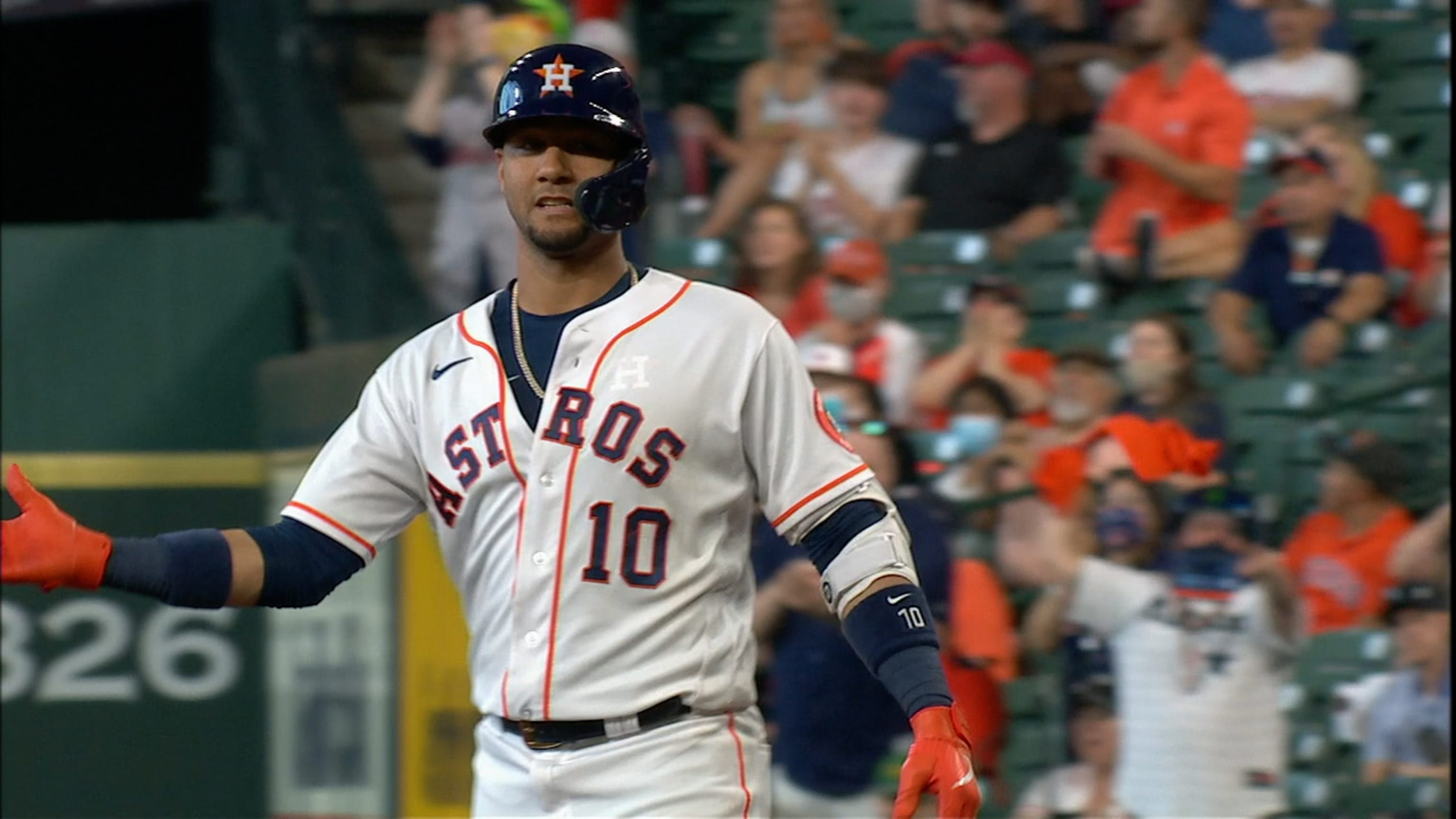 Astros' rout of Angels comes with some concern