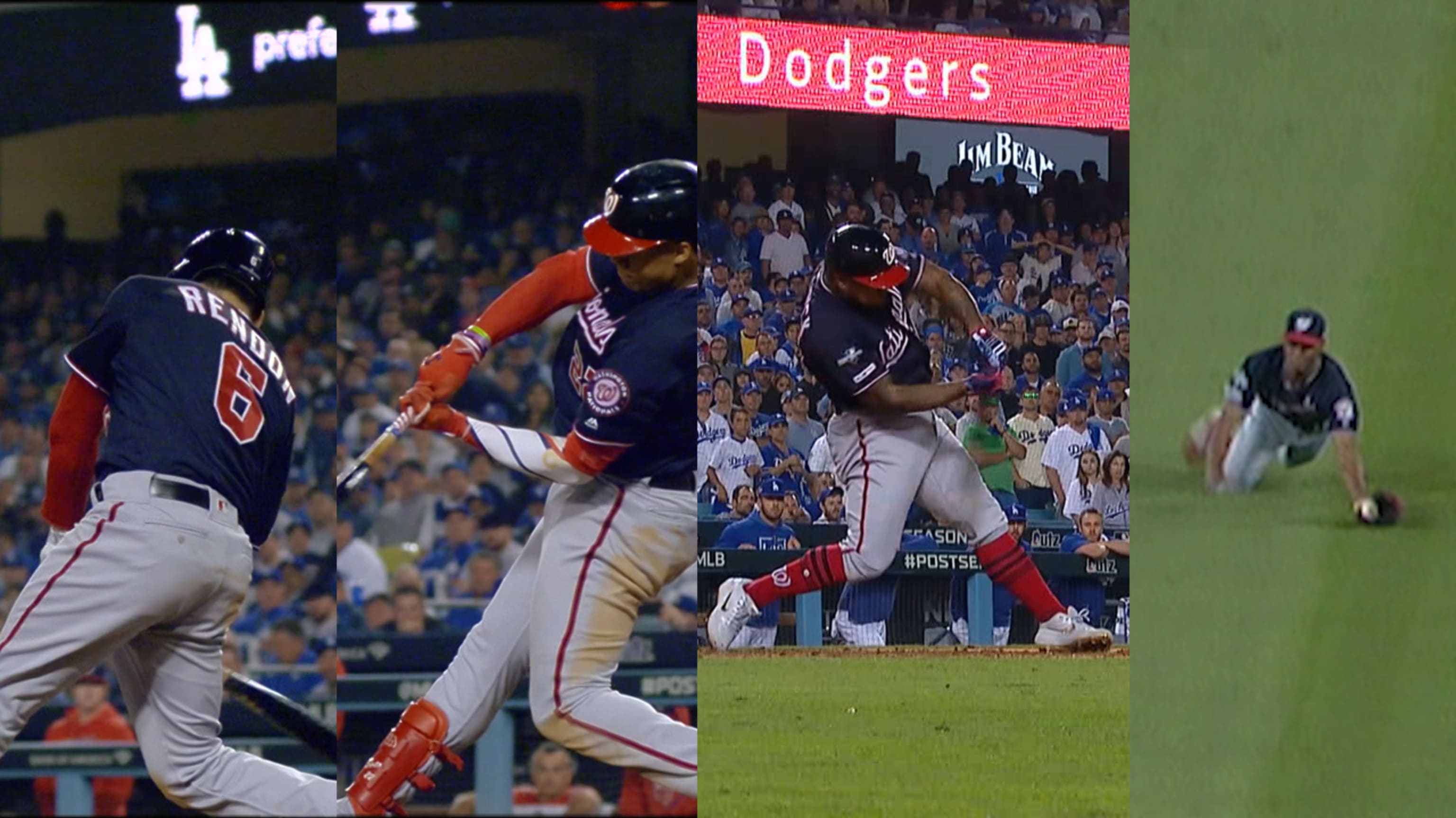 Howie Kendrick SMASHES grand slam to give Nationals lead vs Dodgers in NLDS  Game 5!