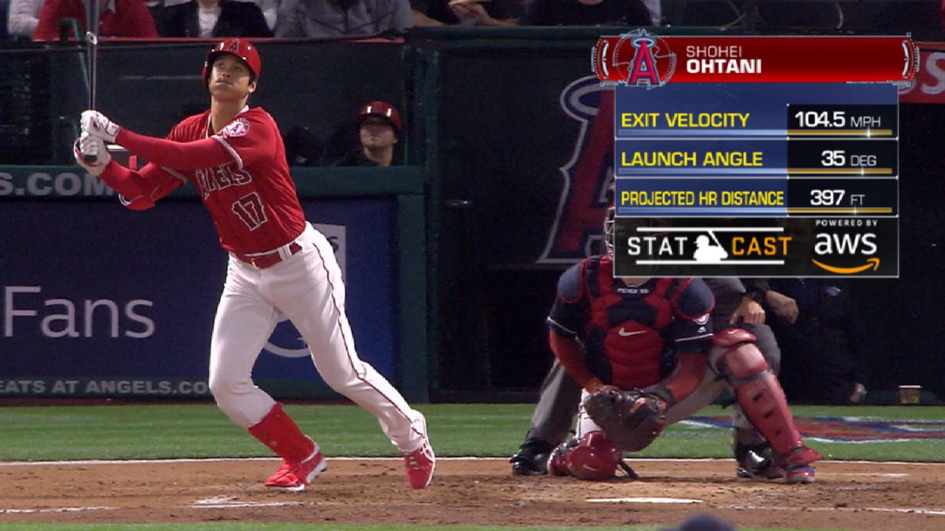 Statcast mide recorrido del primer HR de Ohtani en MLB